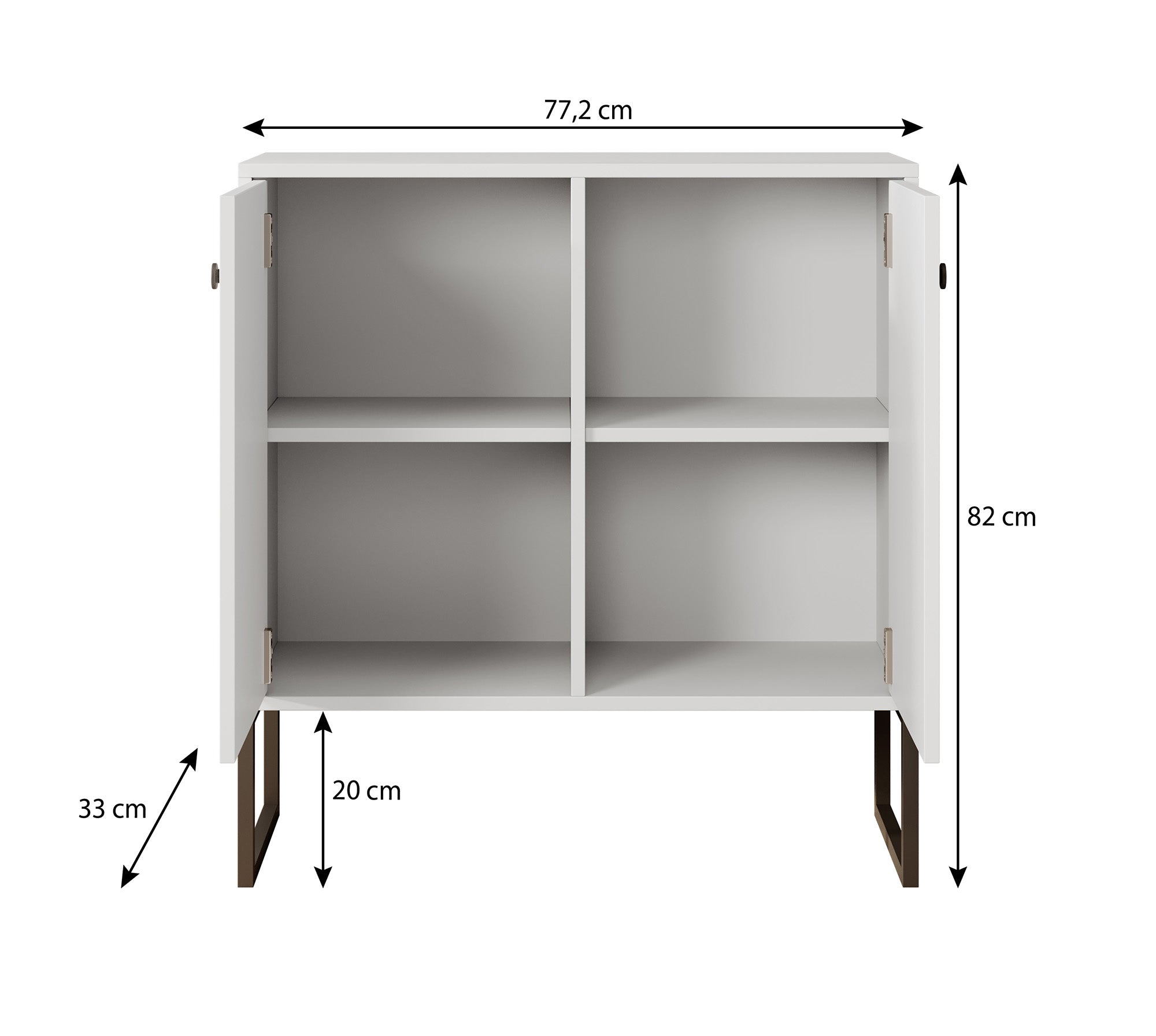 Lyndall - Dressoir - Beige - 77x33x82 cm