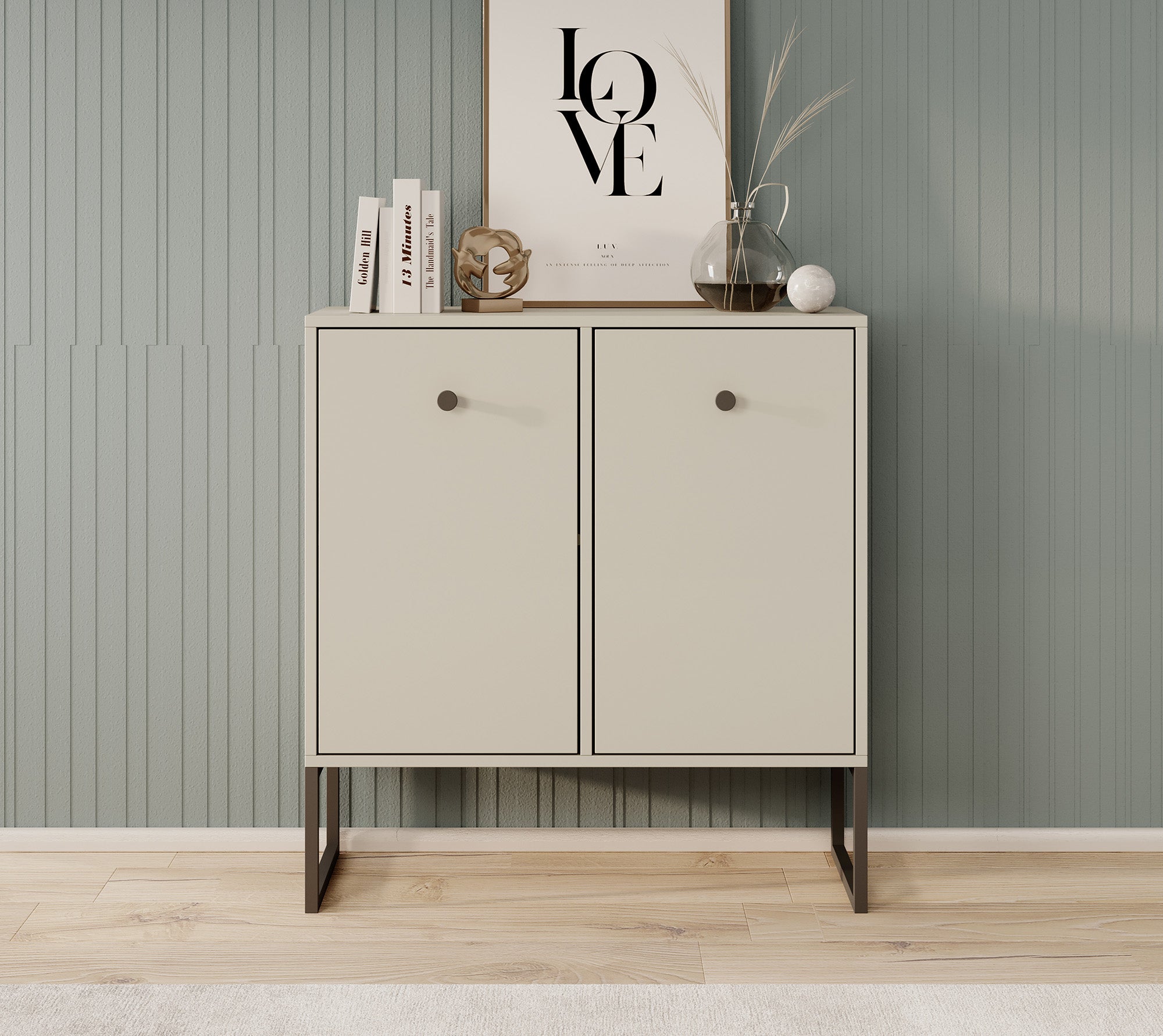 Lyndall - Dressoir - Beige - 77x33x82 cm