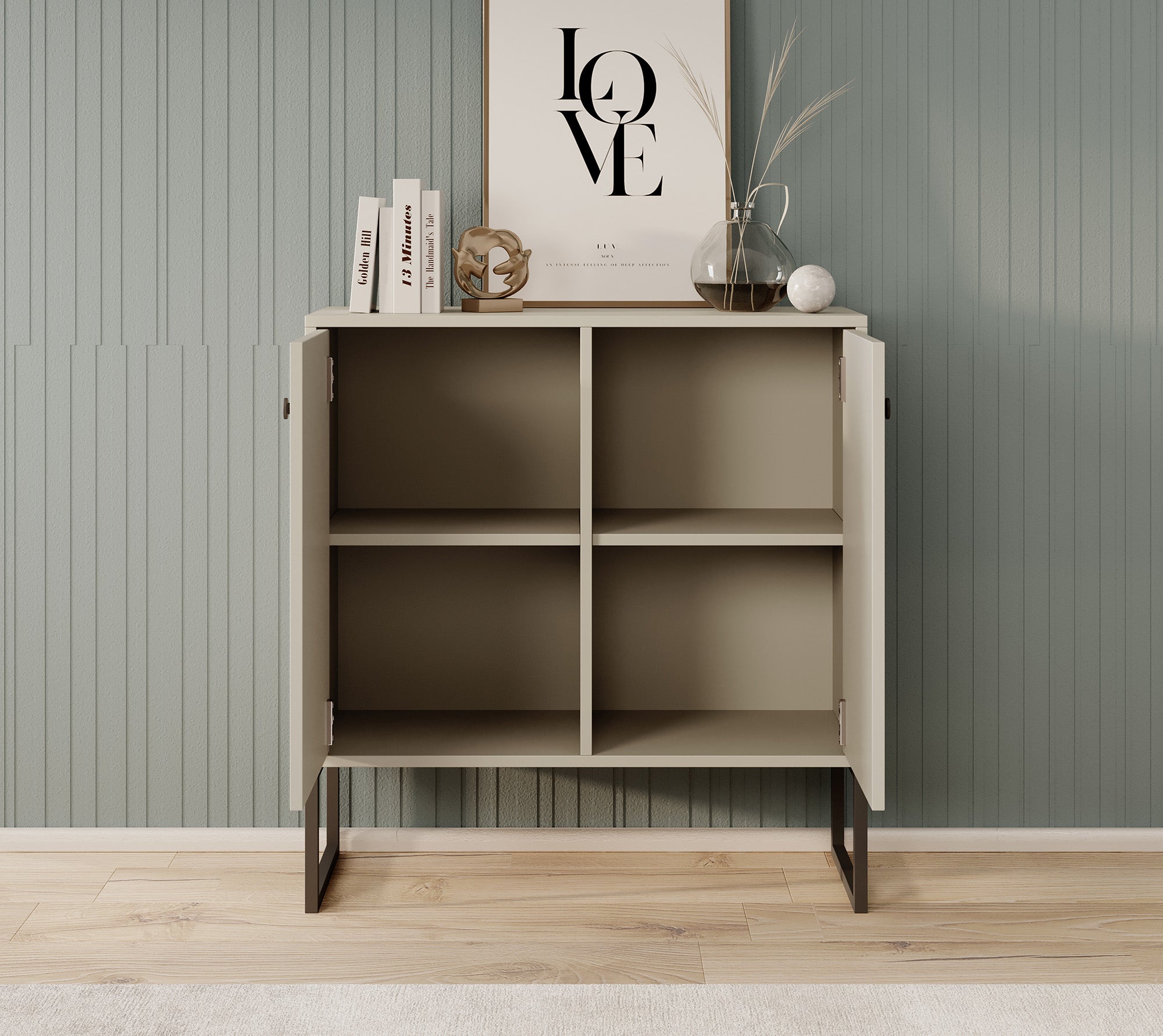Lyndall - Dressoir - Beige - 77x33x82 cm