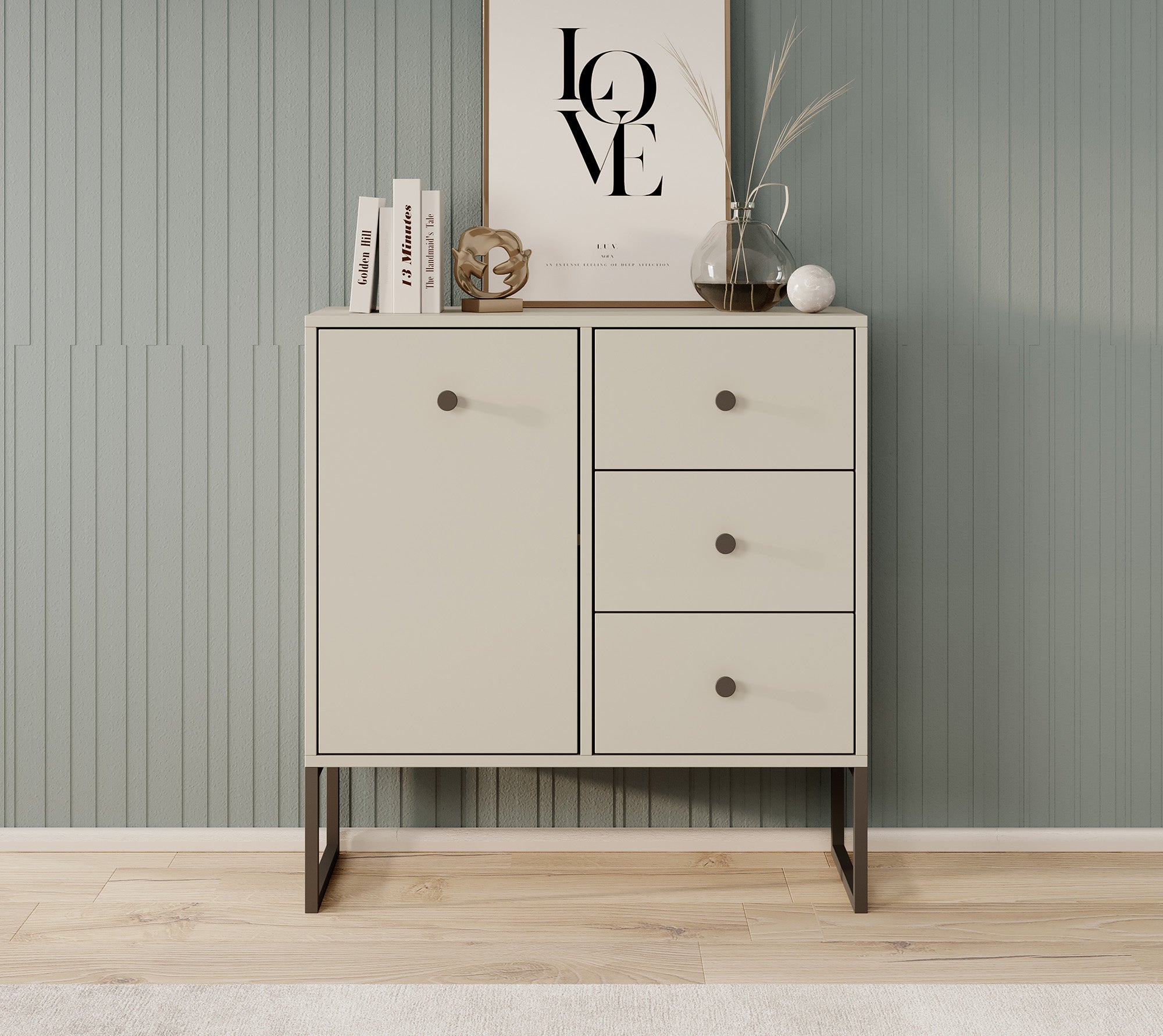 Lyndall 2 - Dressoir - Beige - 77x33x82 cm