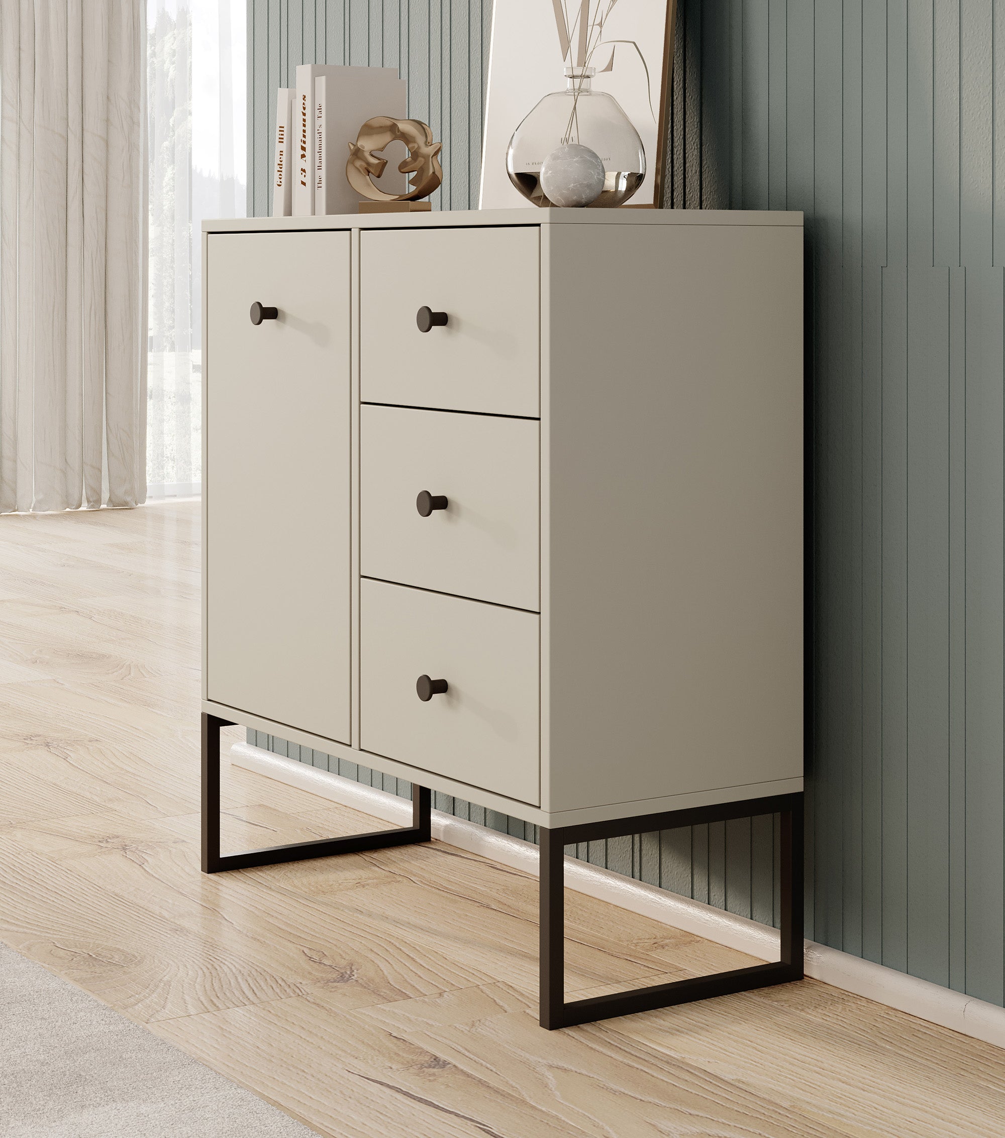 Lyndall 2 - Dressoir - Beige - 77x33x82 cm