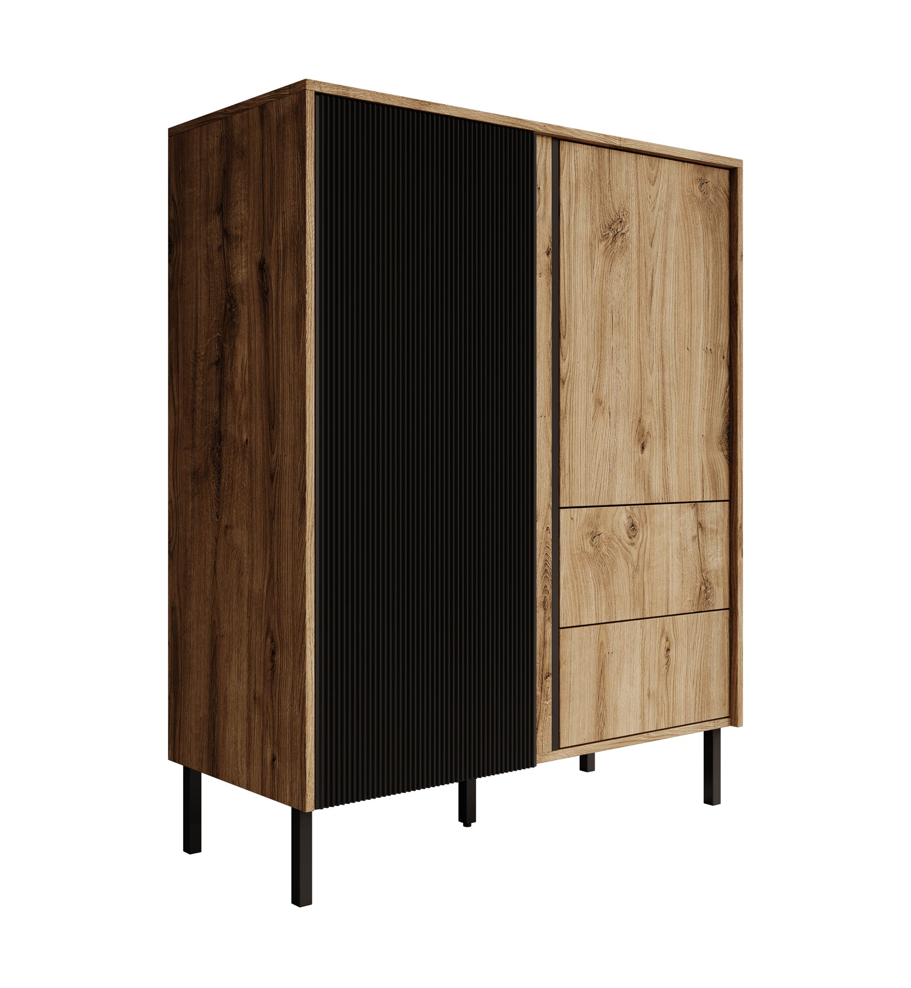 Margareth - Dressoir - Eiken - 100x41x122 cm