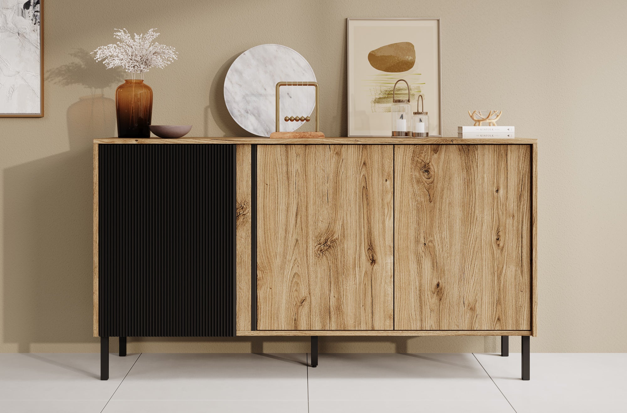 Margareth - Dressoir - Eiken - 145x41x80 cm