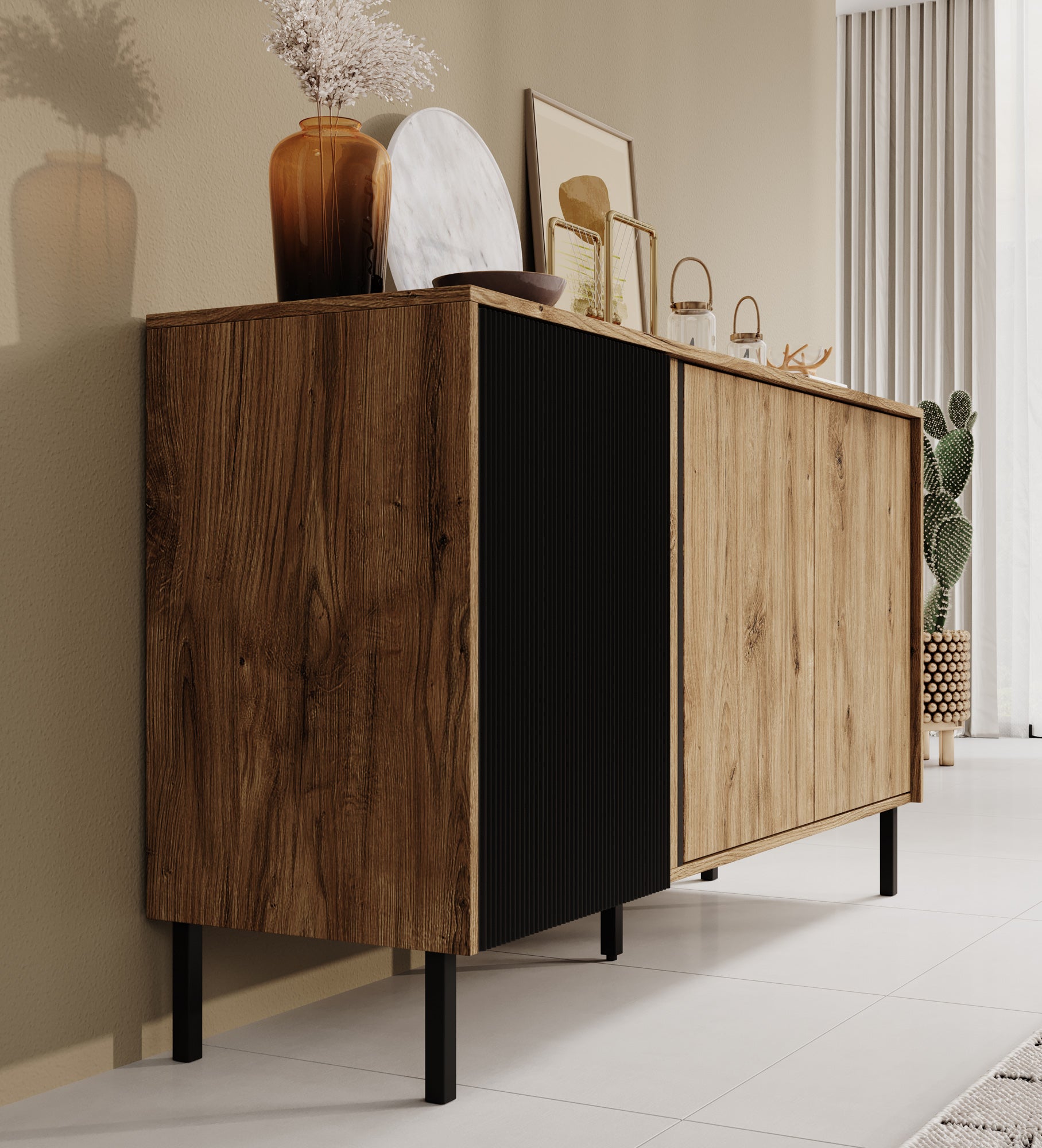 Margareth - Dressoir - Eiken - 145x41x80 cm