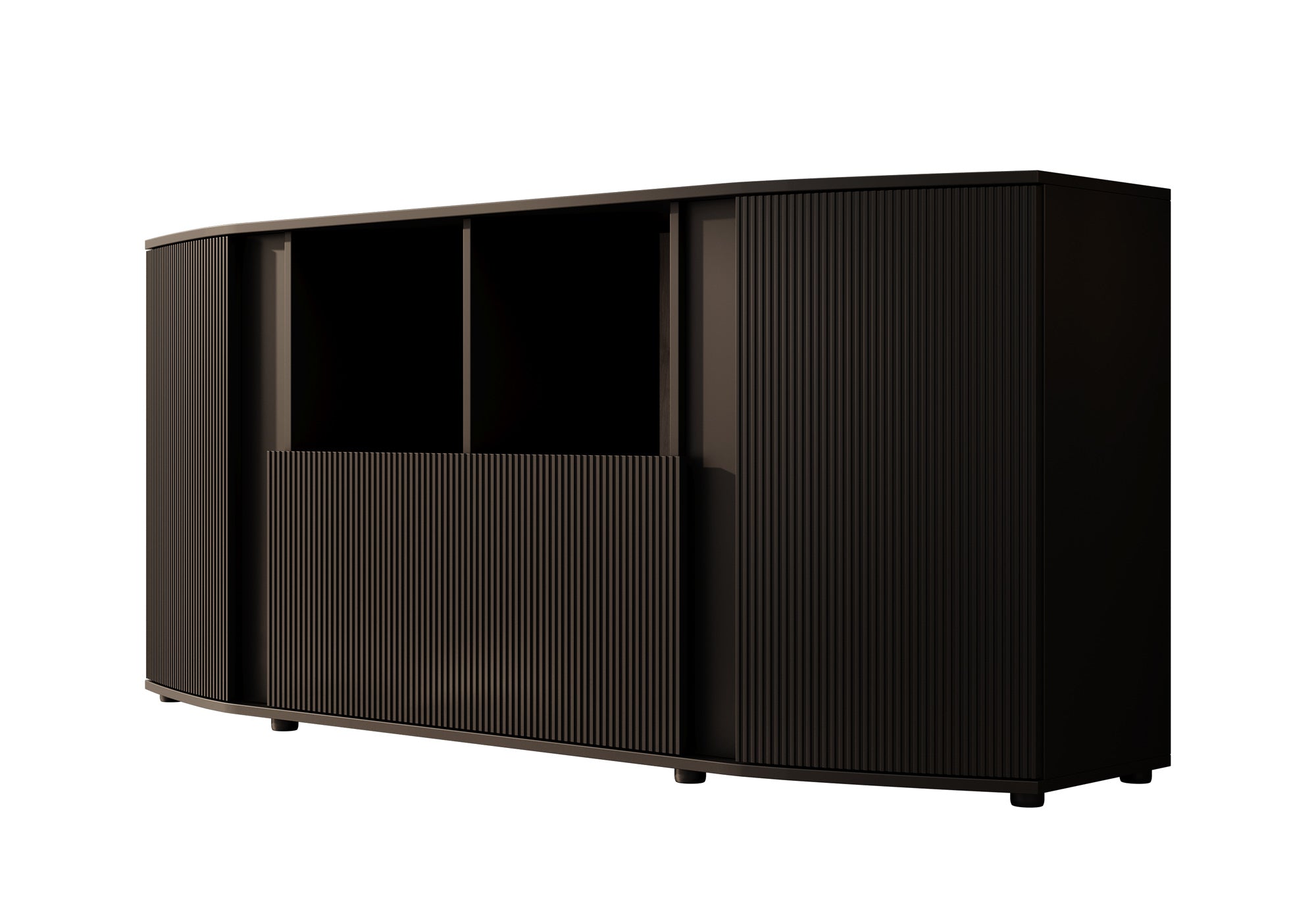 Minsk - Dressoir - Zwart - 179x47x82 cm