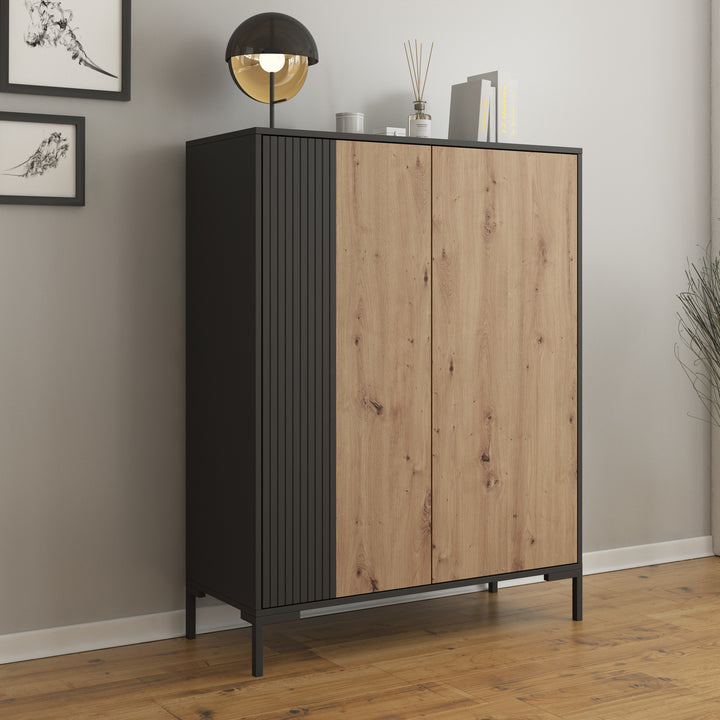 Molina - Dressoir - Eiken - 100x40x129 cm
