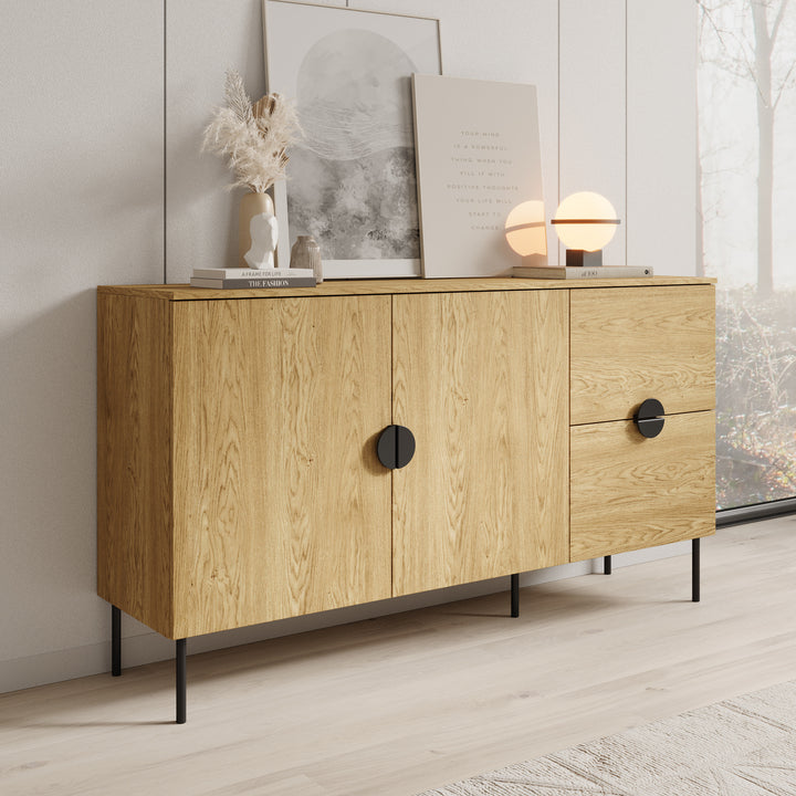 Monor - Dressoir - Eiken - 160x40x88 cm