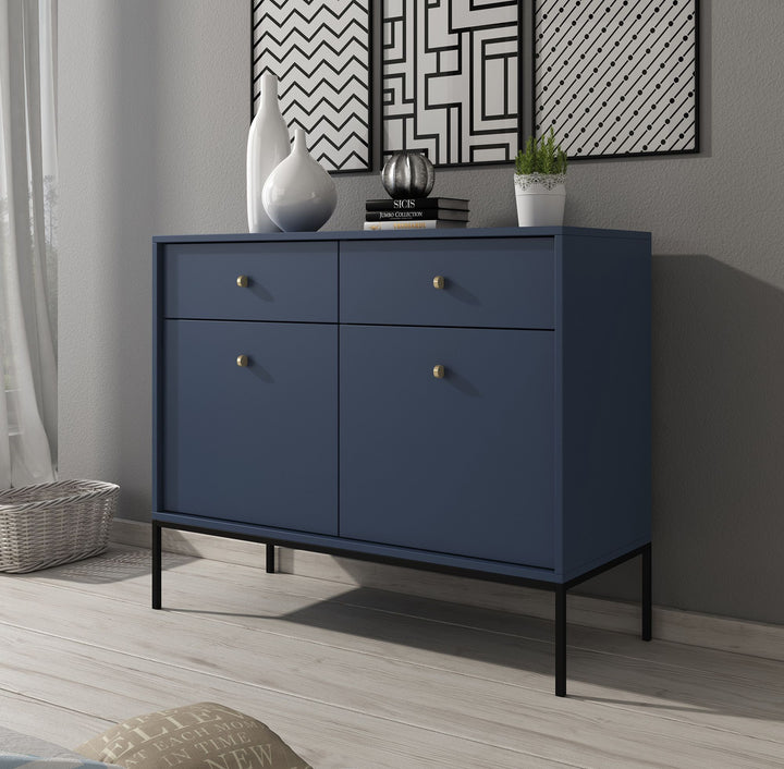 Moreno - Dressoir - Blauw - 104x39x83 cm