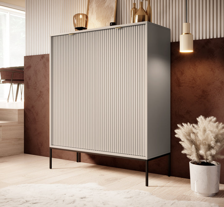 Navil - Dressoir - Beige - 104x39x125 cm