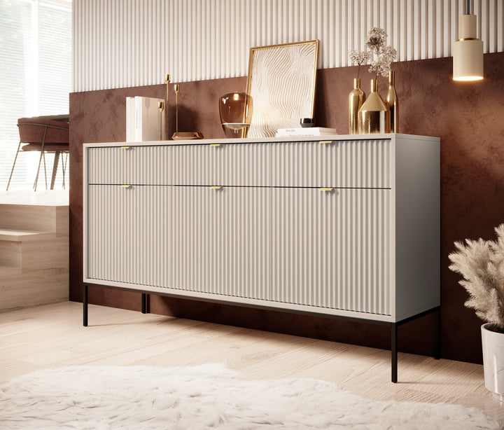 Navil - Dressoir - Beige - 154x39x83 cm