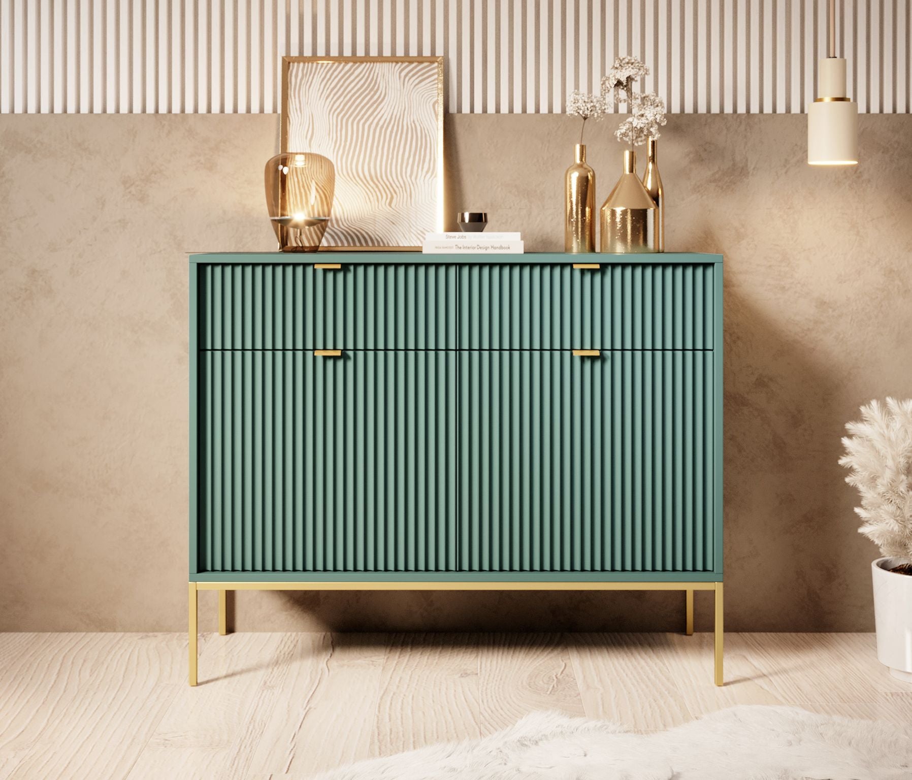 Navil 2 - Dressoir - Groen - 104x39x83 cm
