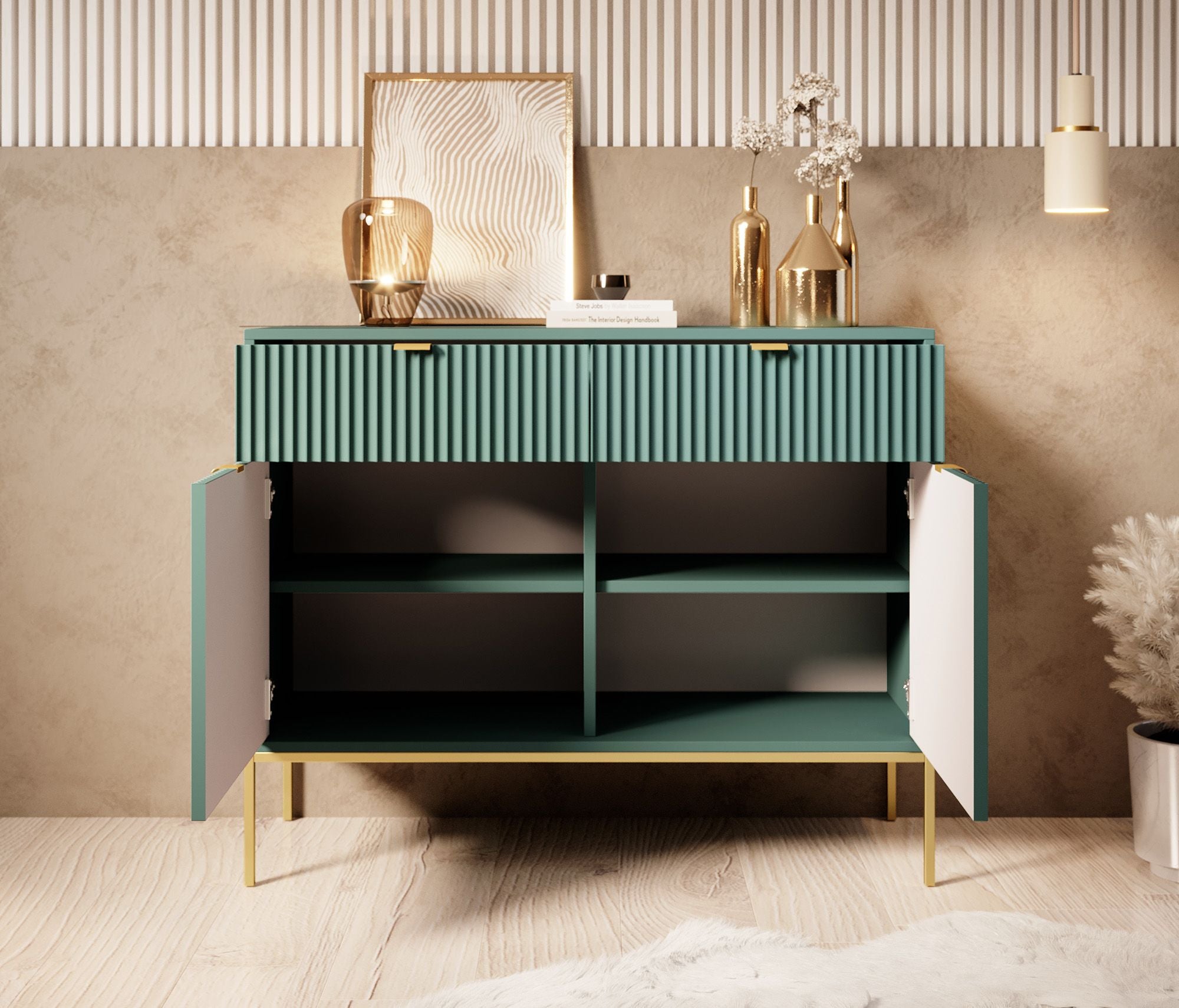 Navil 2 - Dressoir - Groen - 104x39x83 cm