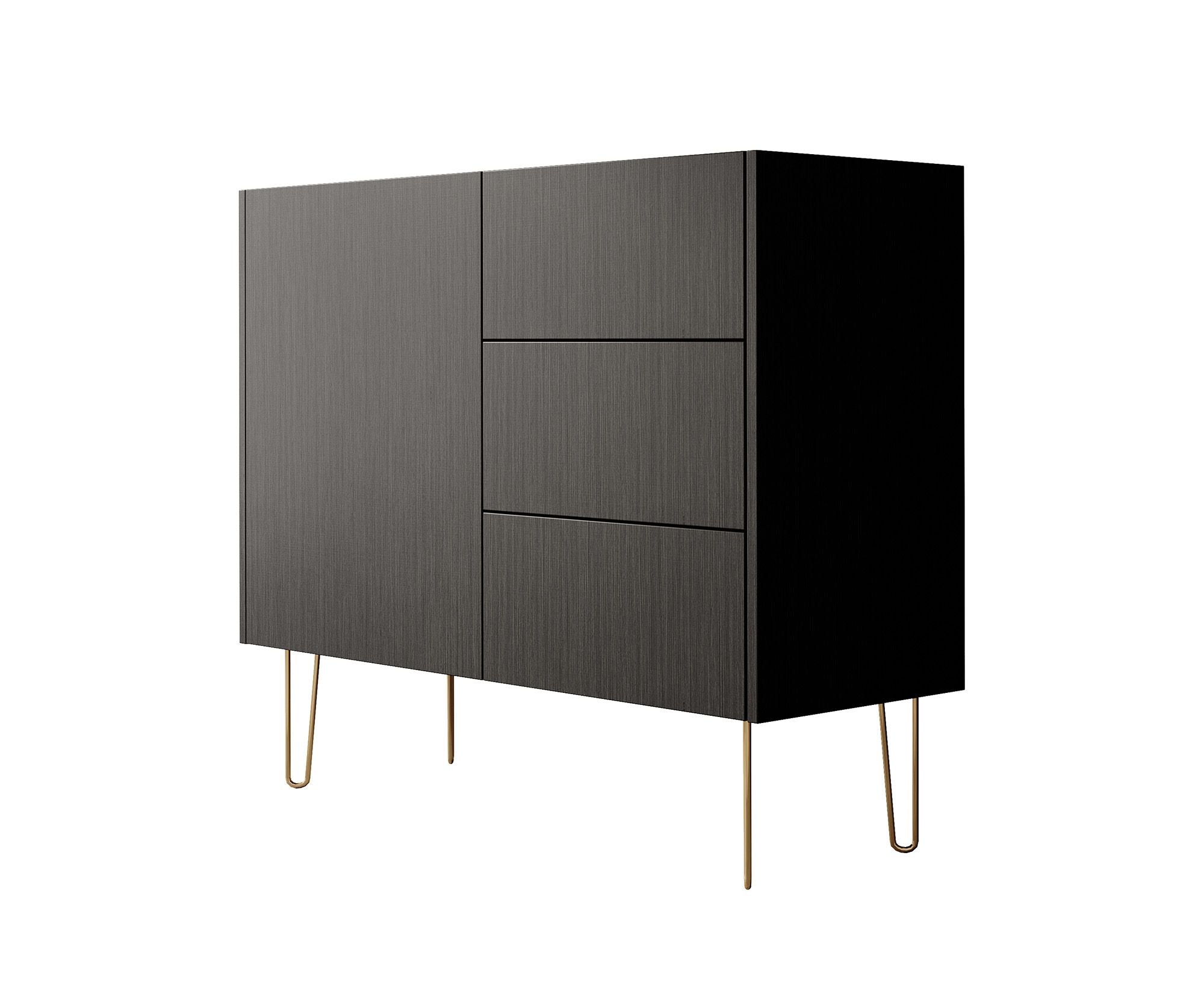 Hacienda - Dressoir - Zwart - 97x37x83 cm