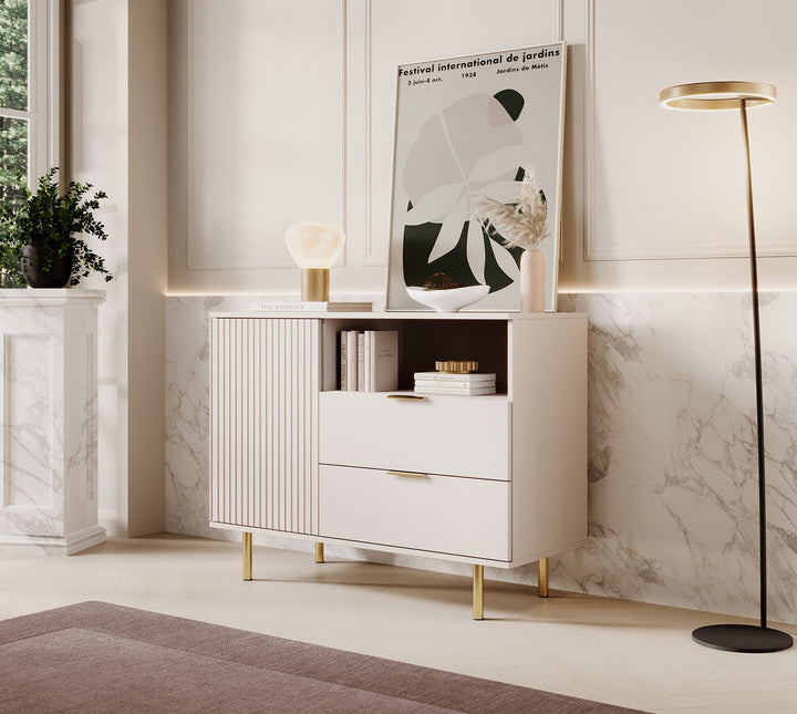 Nicola - Dressoir - Beige - 107x41x80 cm
