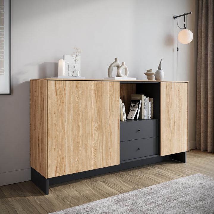 Nigel - Dressoir - Eiken - 150x40x91 cm