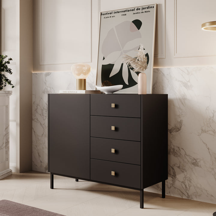 Norment - Dressoir - Zwart - 100x39x85 cm