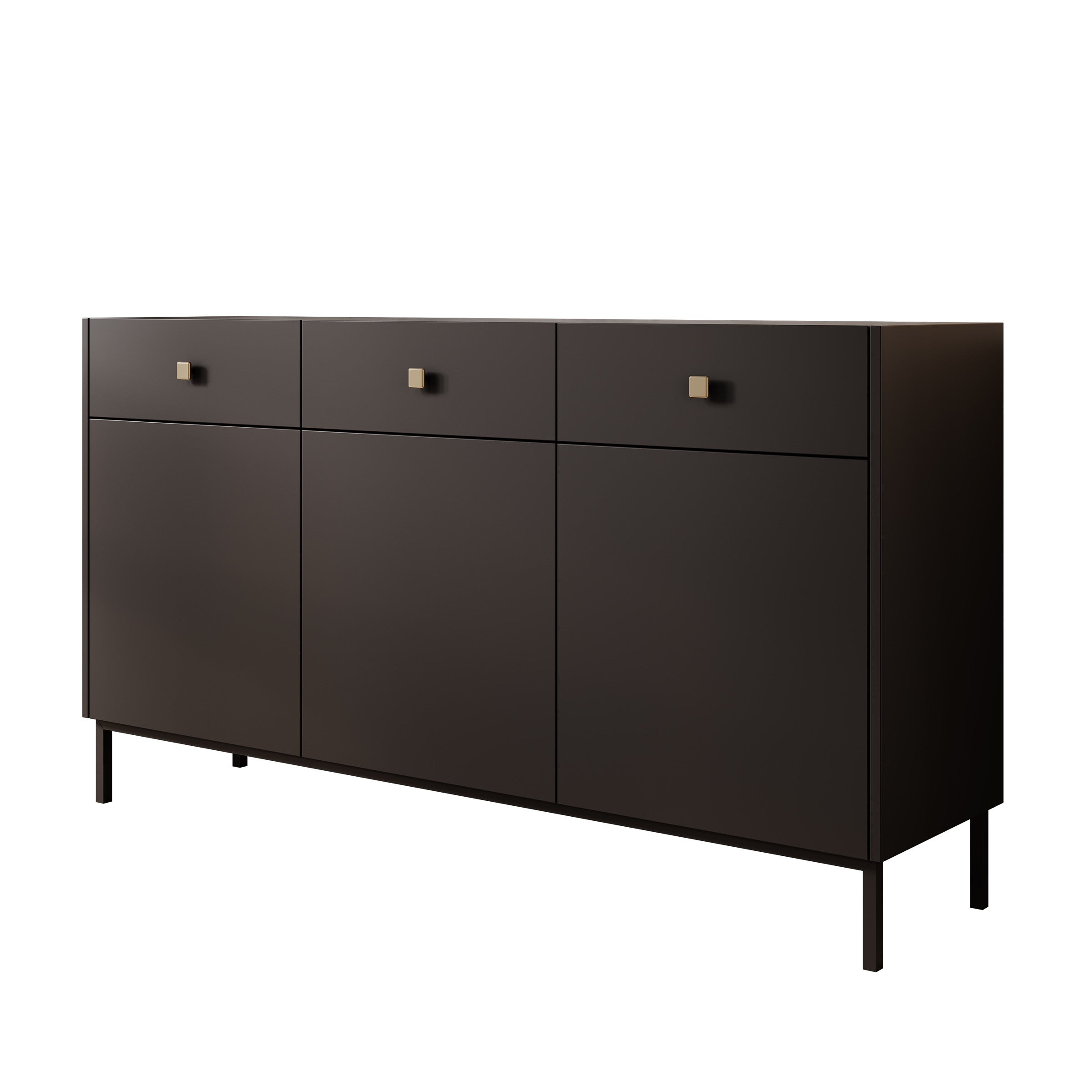 Norment - Dressoir - Zwart - 155x39x85 cm