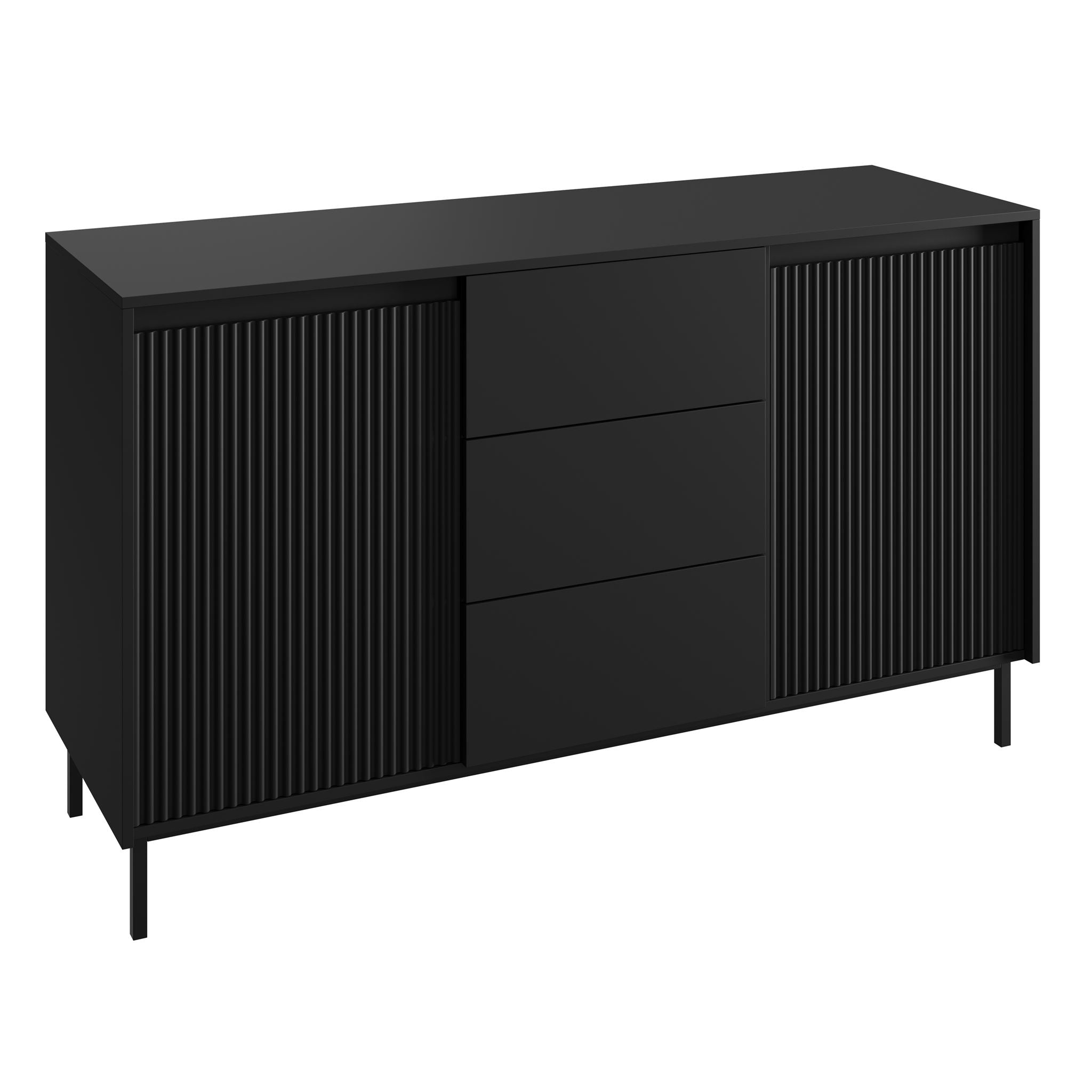 Orvana - Dressoir - Zwart - 153x50x90 cm