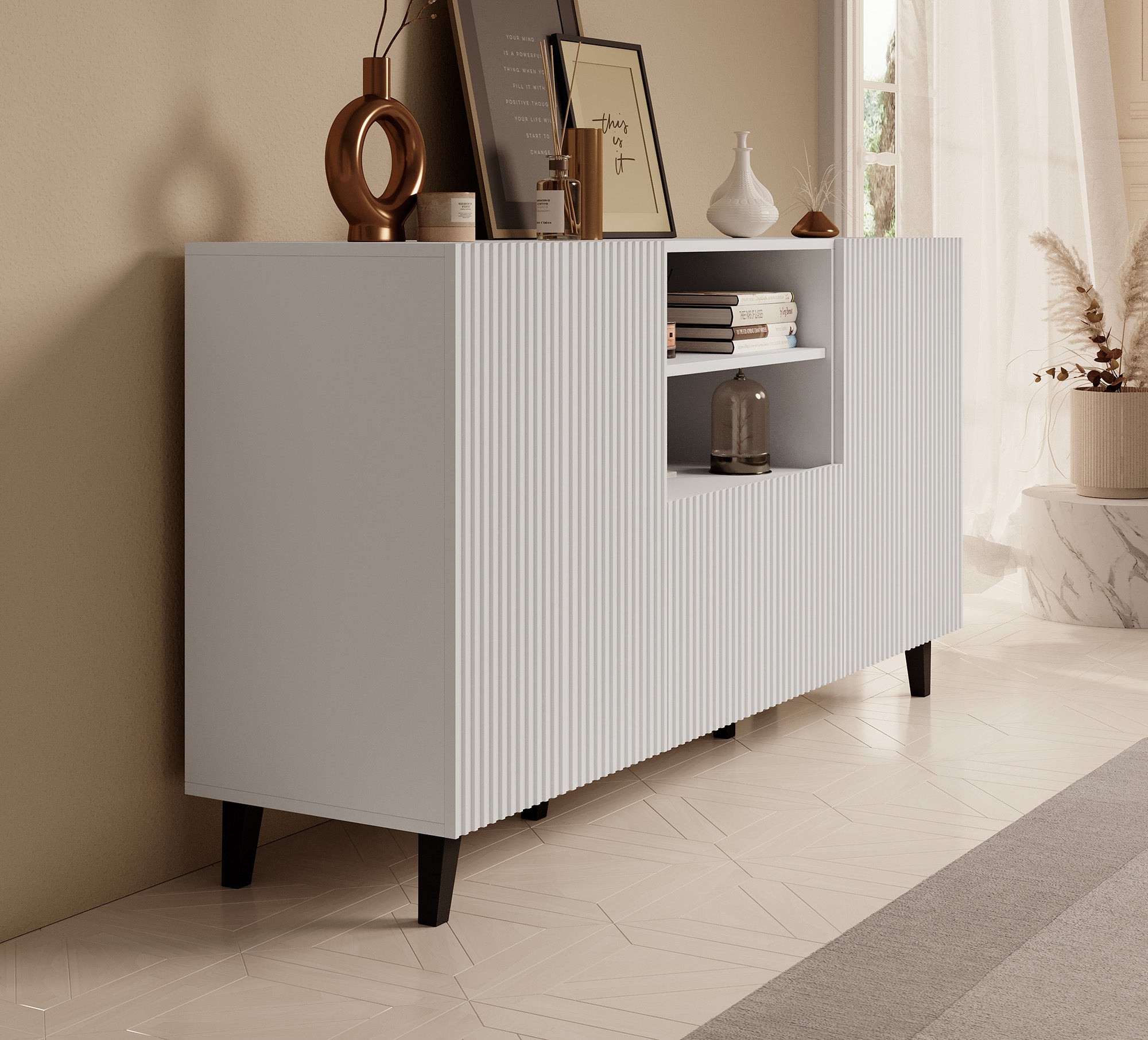 Palamos - Dressoir - Wit - 150x40x82 cm