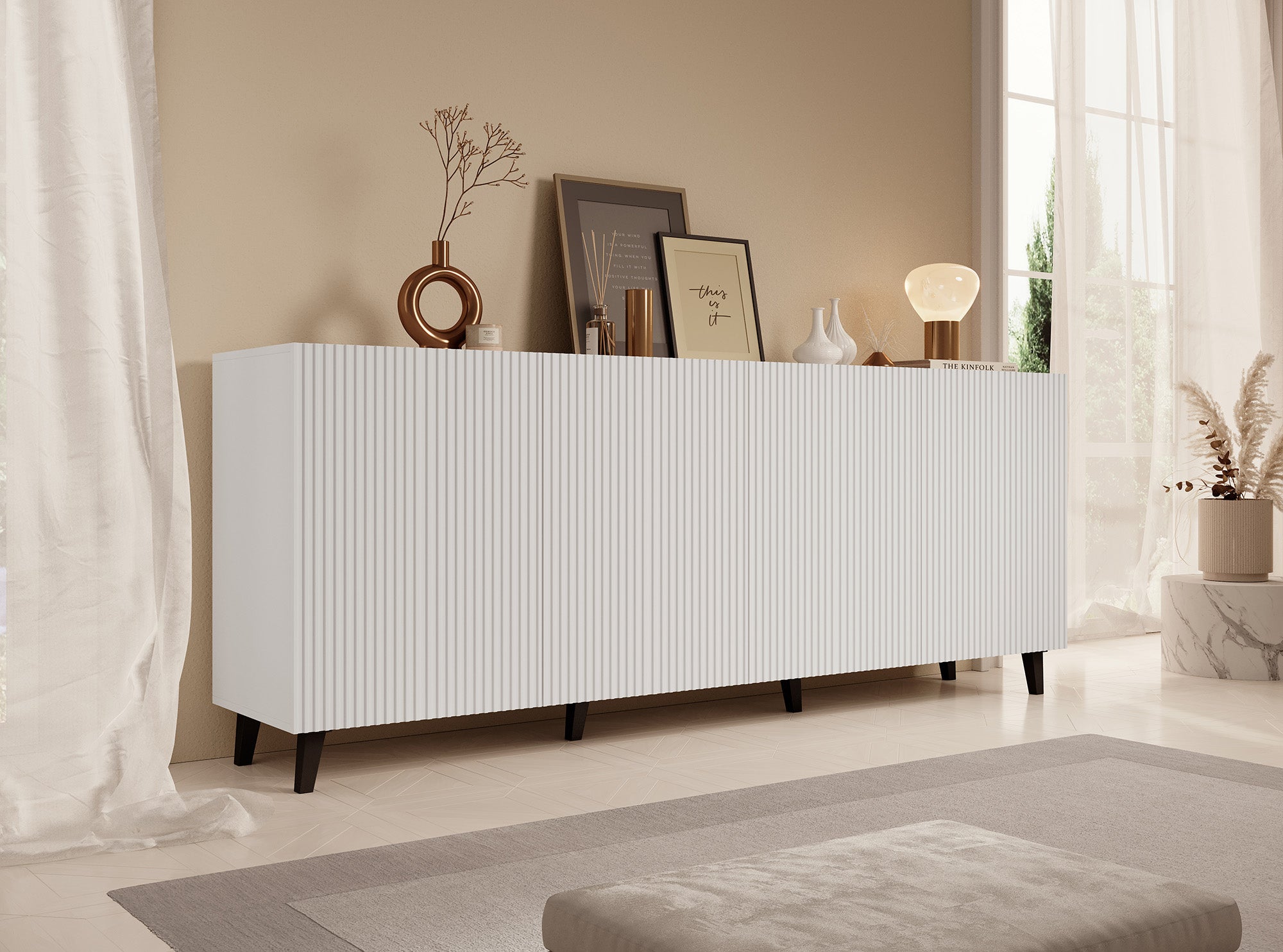 Lot de 3 Paniers Décoratifs de Rangement Algar, Blanc, 20x20x14 cm, EPIKASA Lot de 3 Paniers Décoratifs de Rangement Algar, Blanc, 20x20x14 cm, EPIKASA