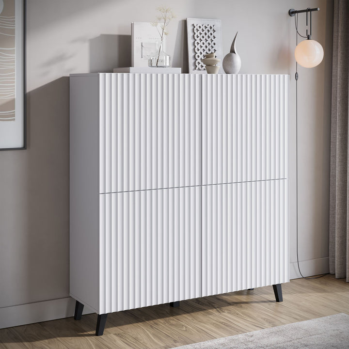 Pulse - Dressoir - Wit - 120x39x128 cm