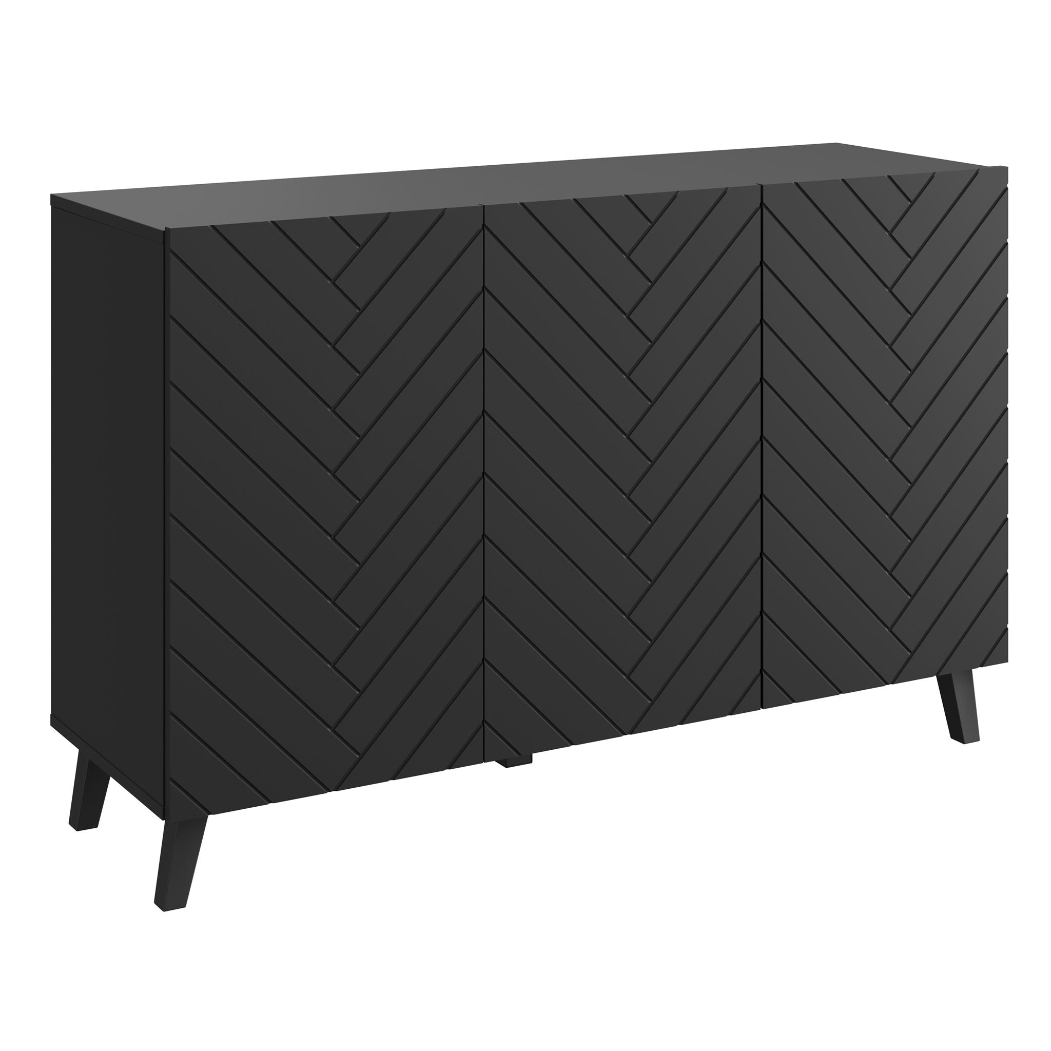 Pulse 3 - Dressoir - Zwart - 120x39x76 cm