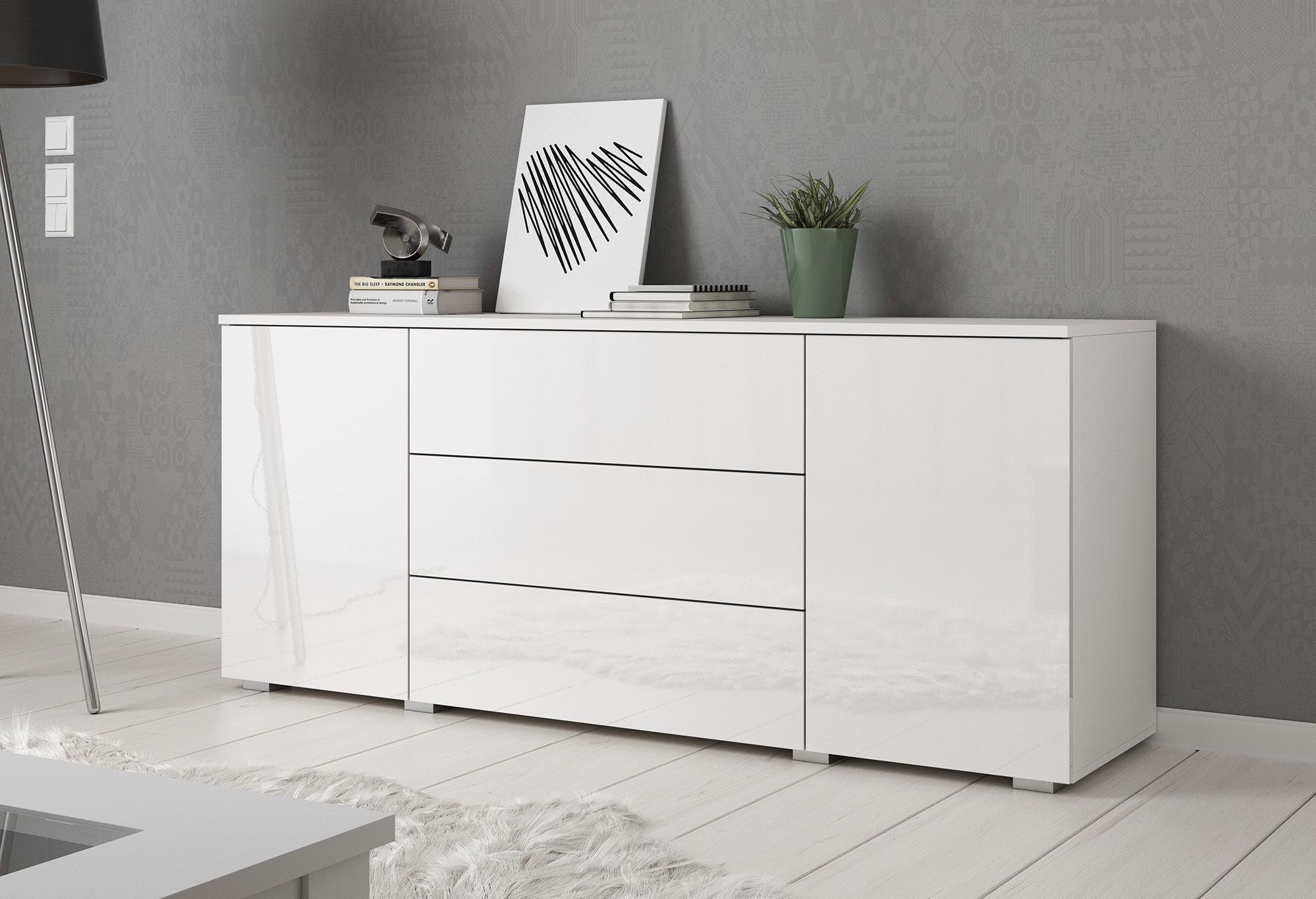 Pure - Dressoir - Wit - 150x39x68 cm