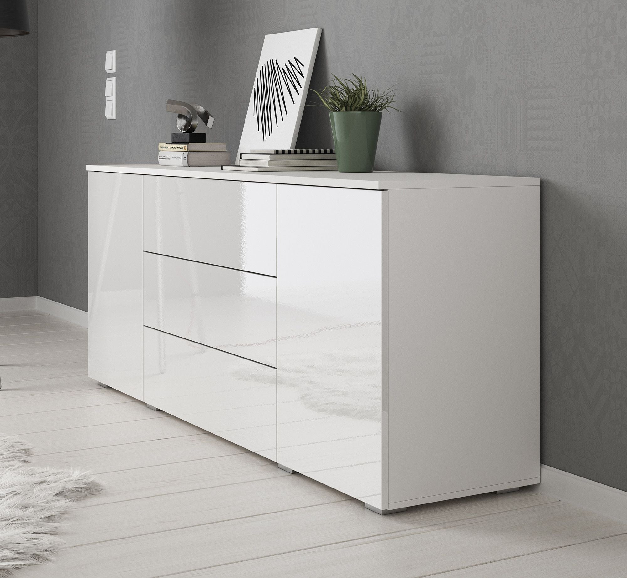 Pure - Dressoir - Wit - 150x39x68 cm