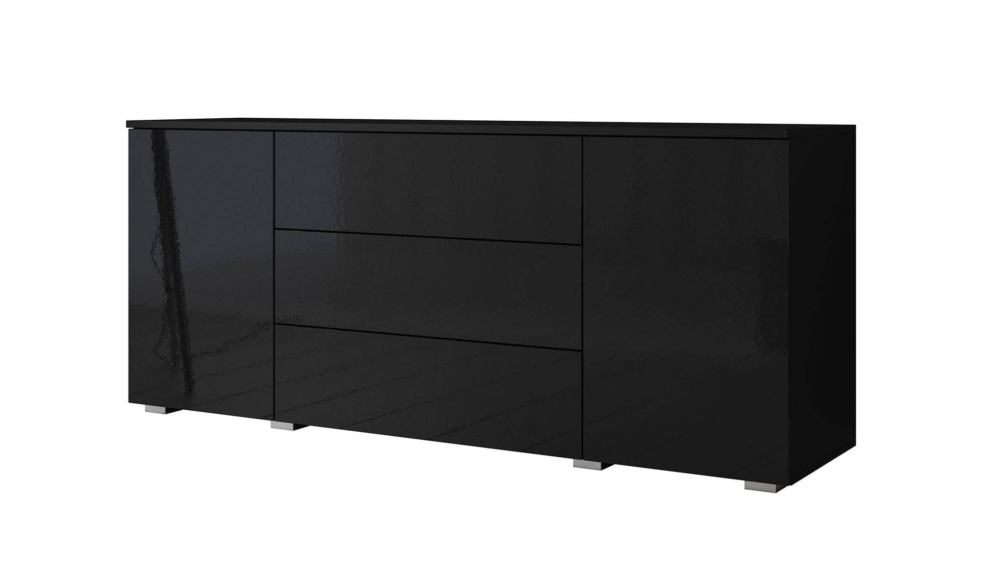 Pure - Dressoir - Zwart - 150x39x68 cm