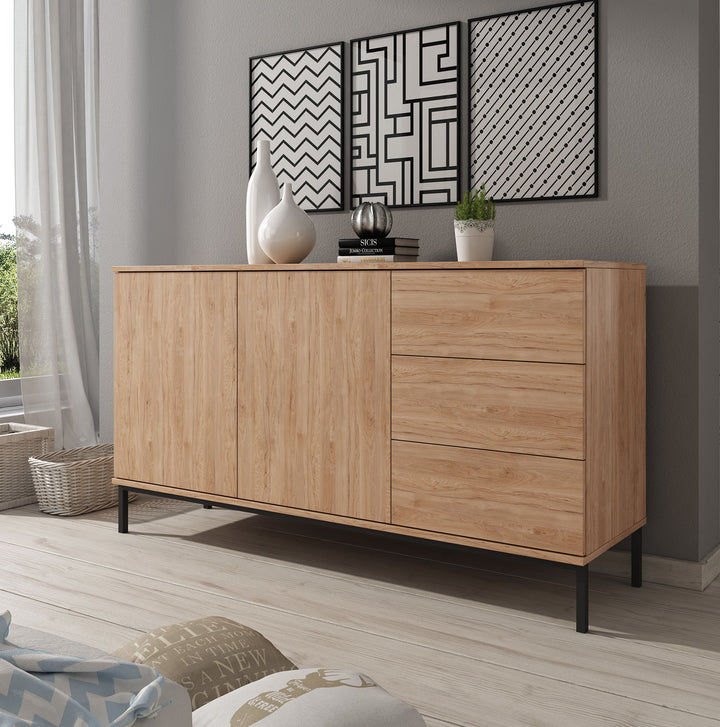 Queen - Dressoir - Eiken - 150x41x80 cm