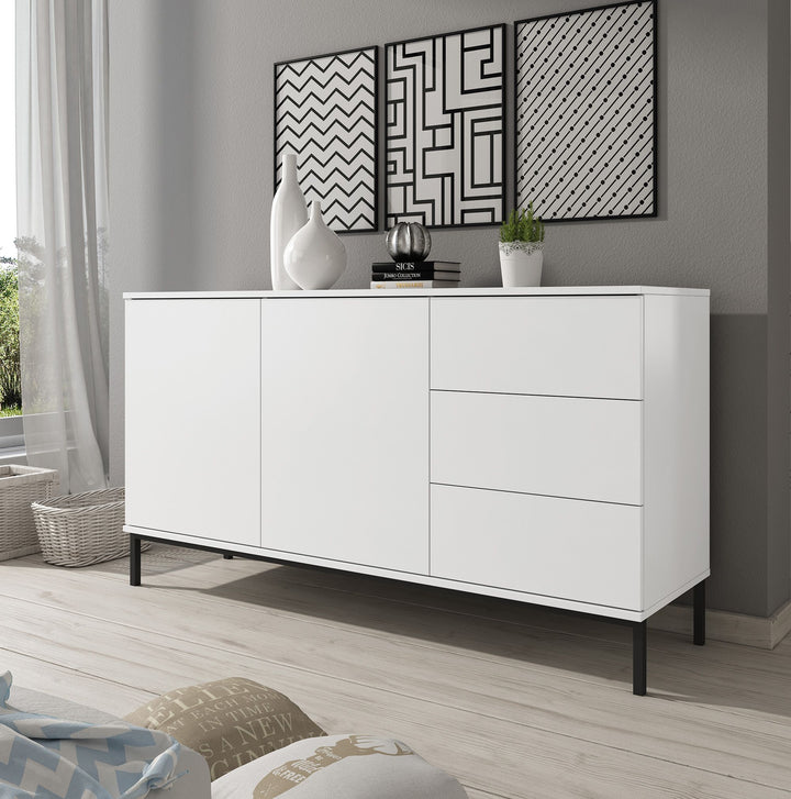 Queen - Dressoir - Wit - 150x41x80 cm