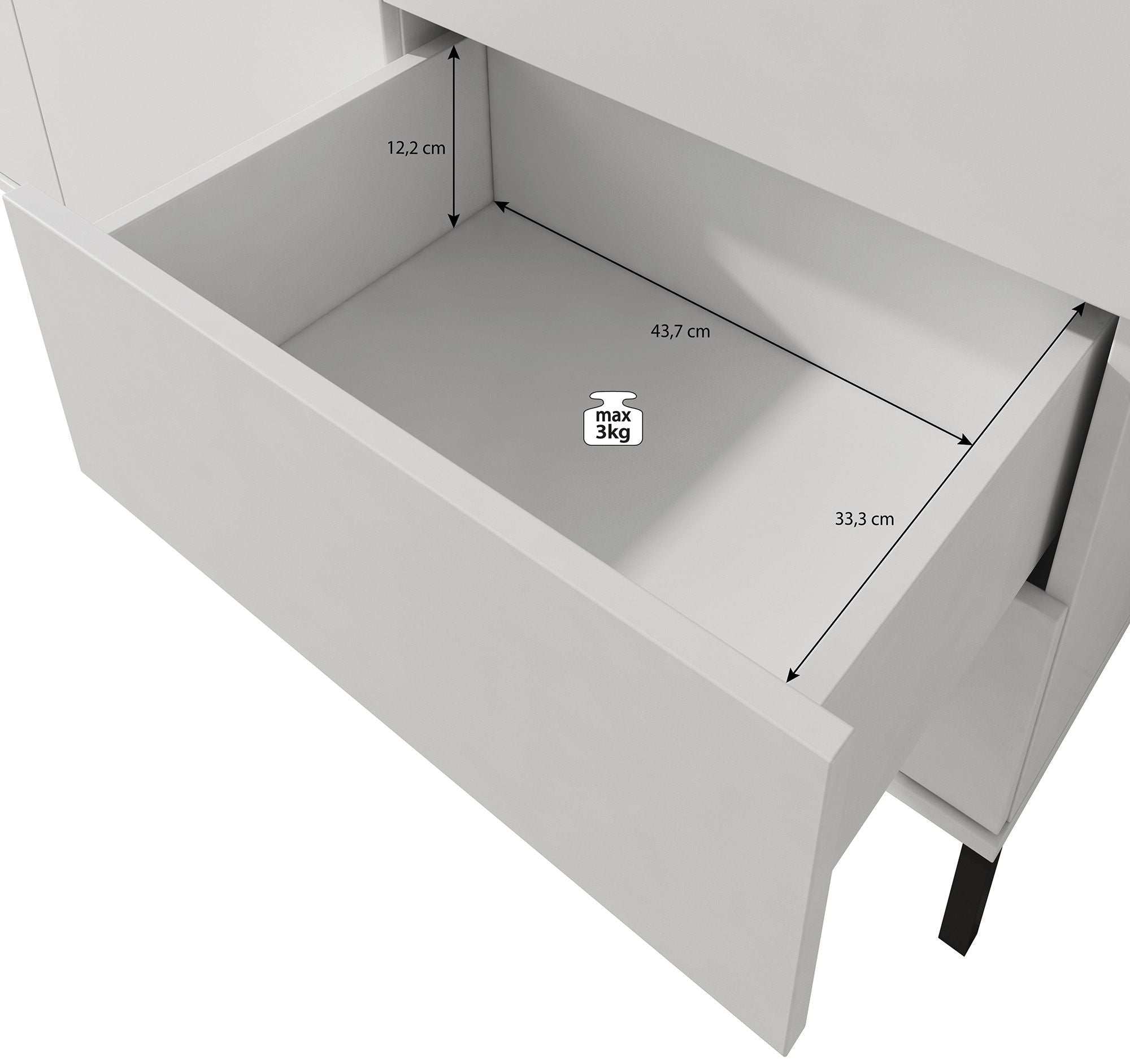 Queen - Dressoir - Eiken - 150x41x80 cm