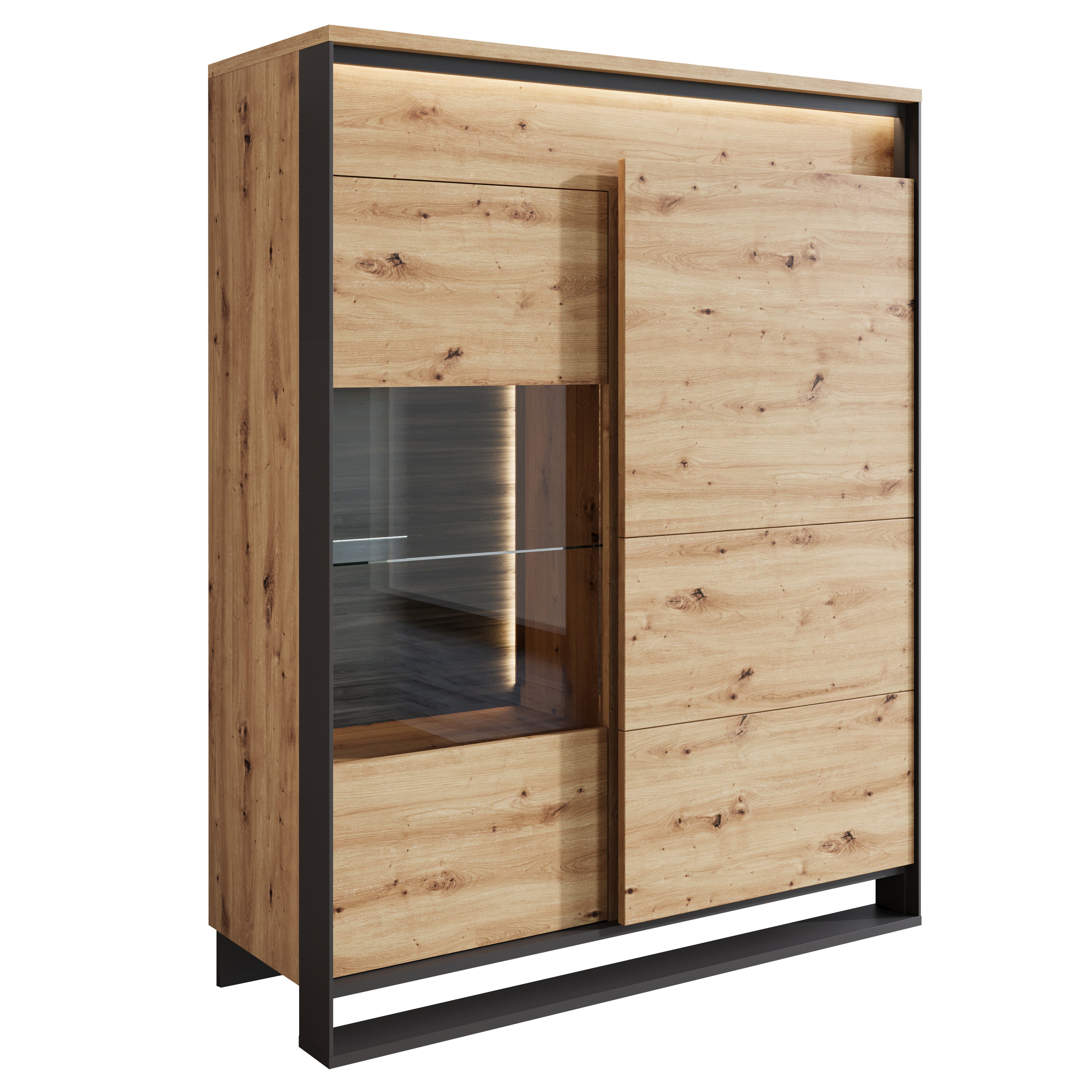 Quincy - Dressoir - Eiken - 110x41x140 cm