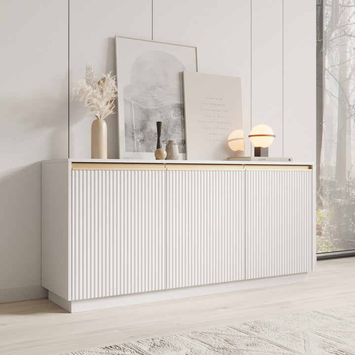 Remy - Dressoir - Wit - 153x39x72 cm