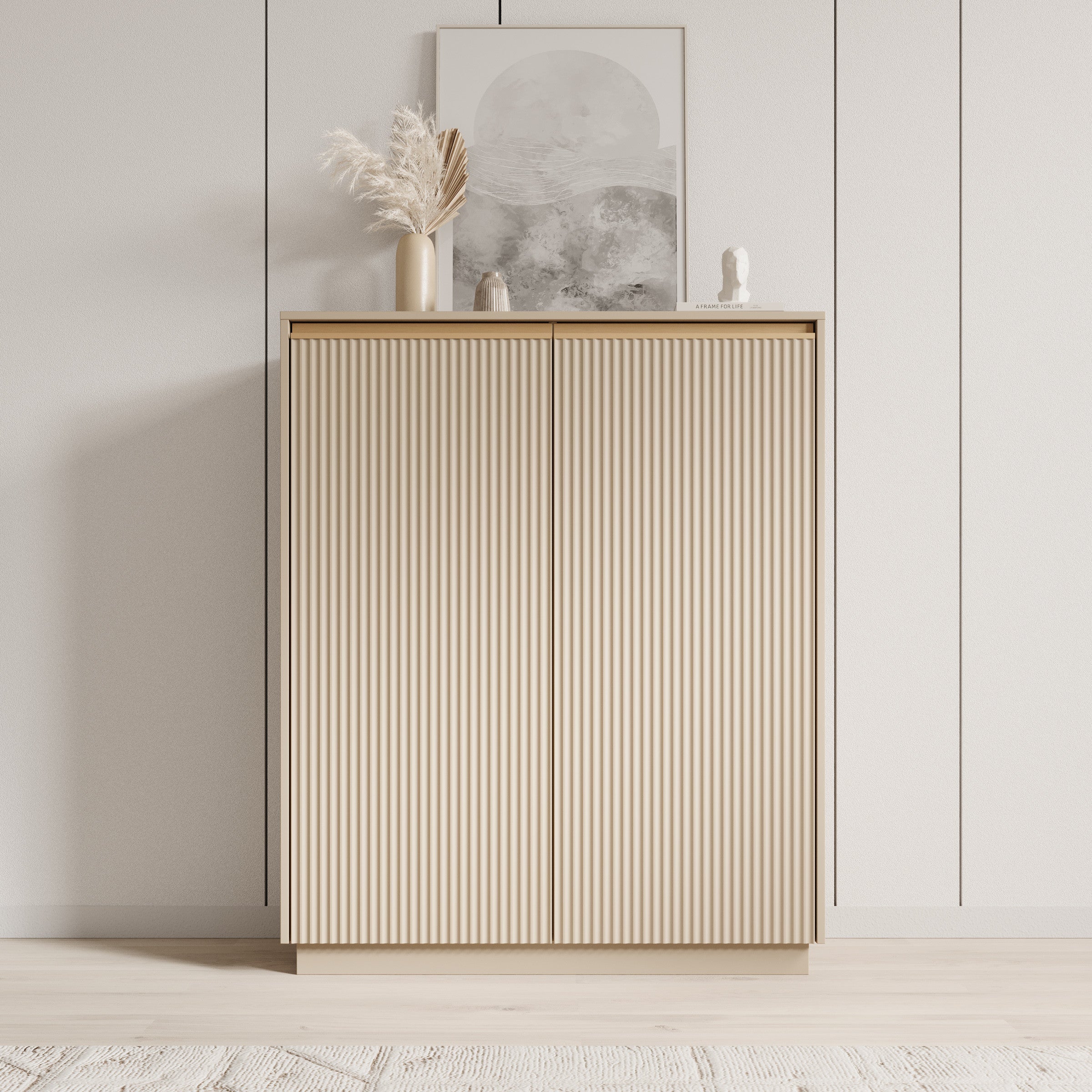 Remy 2 - Dressoir - Beige - 104x39x127 cm