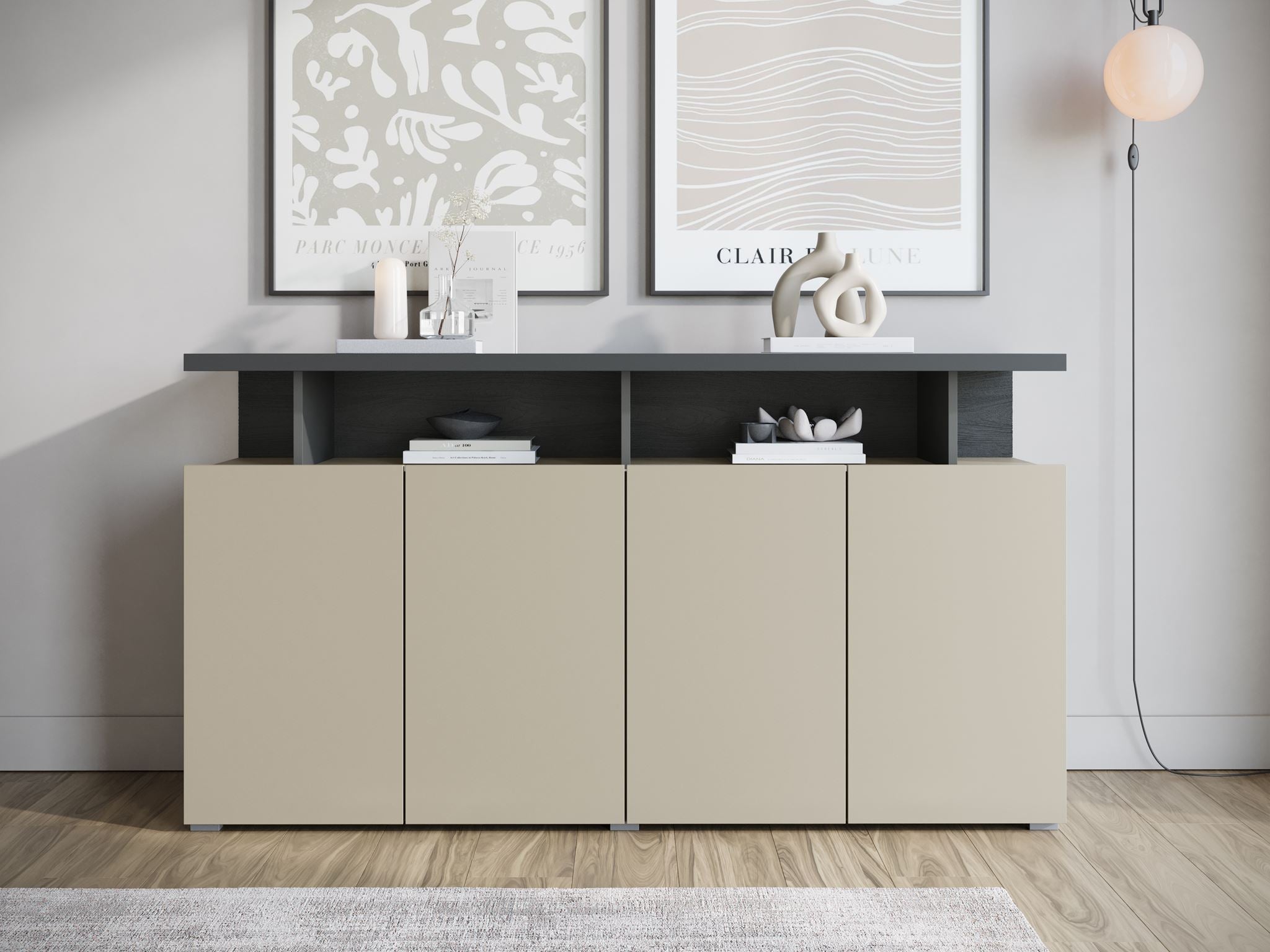 Sekai - Dressoir - Beige - 153x40x84 cm