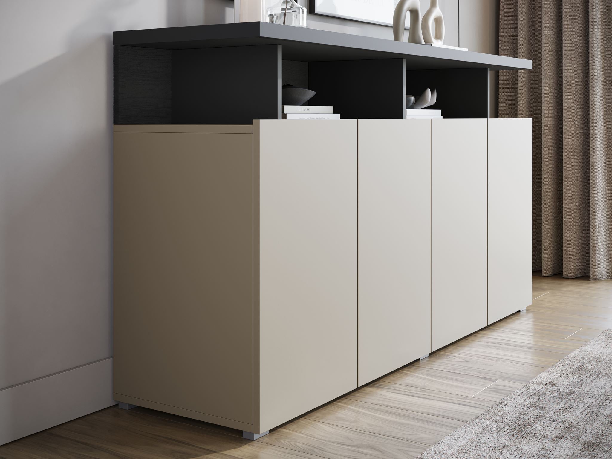 Sekai - Dressoir - Beige - 153x40x84 cm