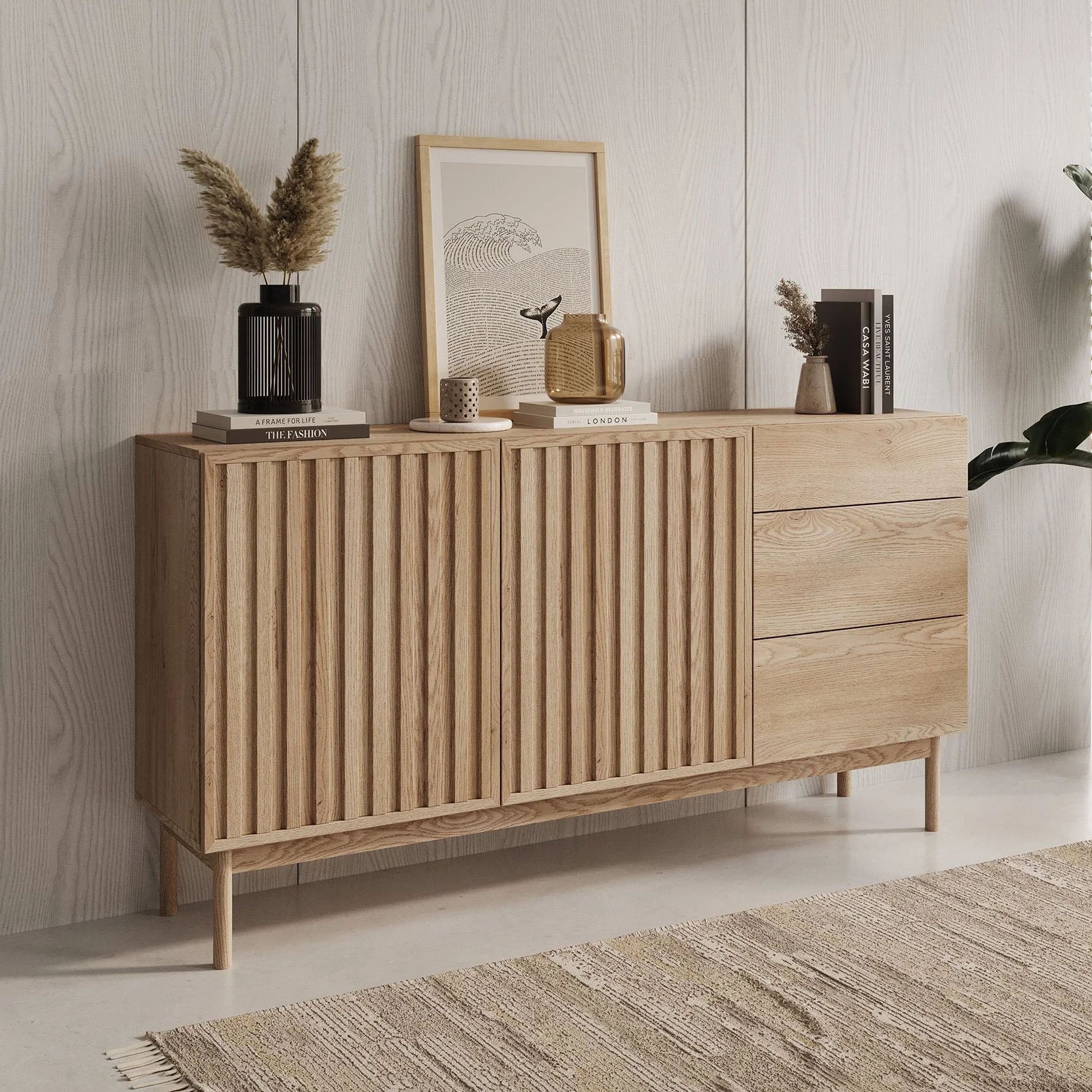Storm - Dressoir - Eiken - 159x37x84 cm