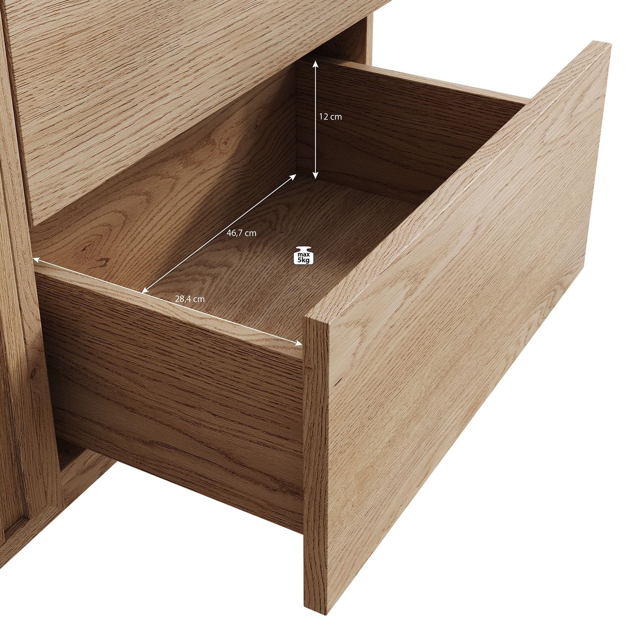 Storm - Dressoir - Eiken - 159x37x84 cm
