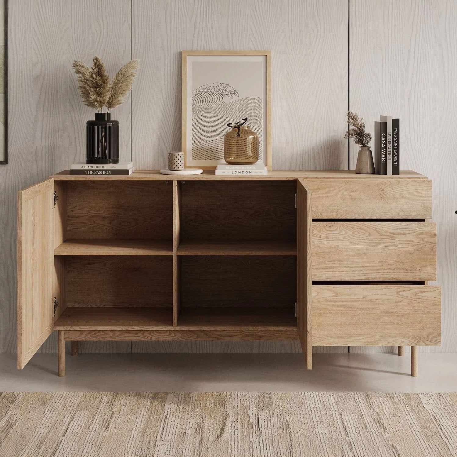 Storm - Dressoir - Eiken - 159x37x84 cm