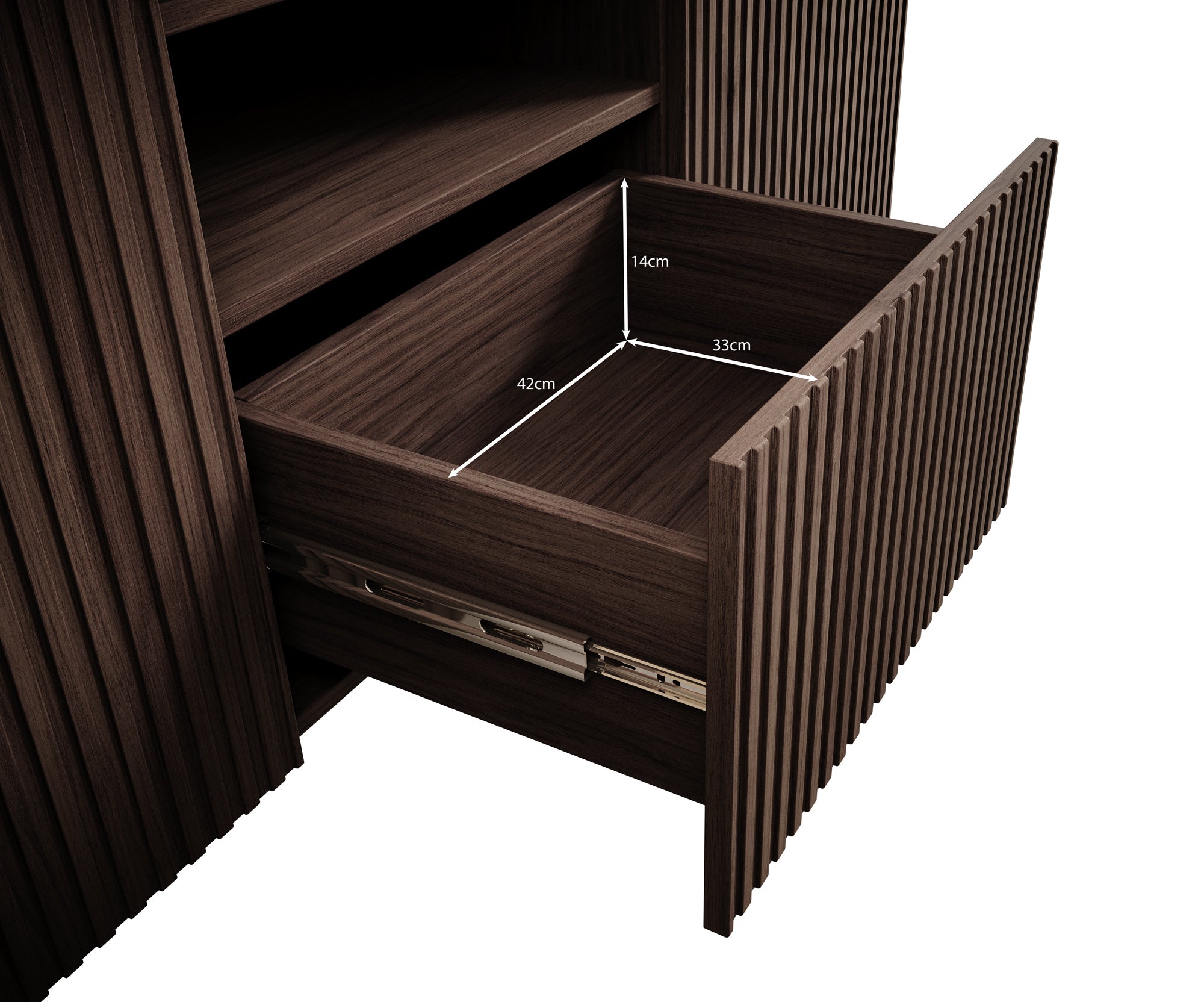 Targatal - Dressoir - Donkerbruin/eiken - 150x42x81 cm