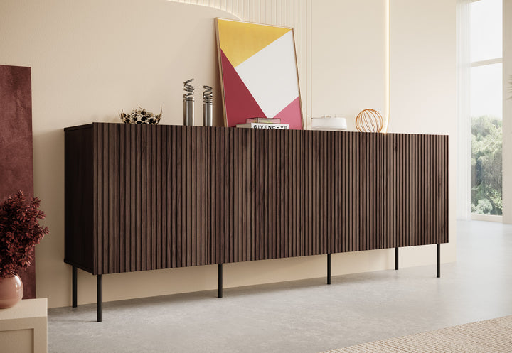 Targatal - Dressoir - Donkerbruin/eiken - 200x42x81 cm