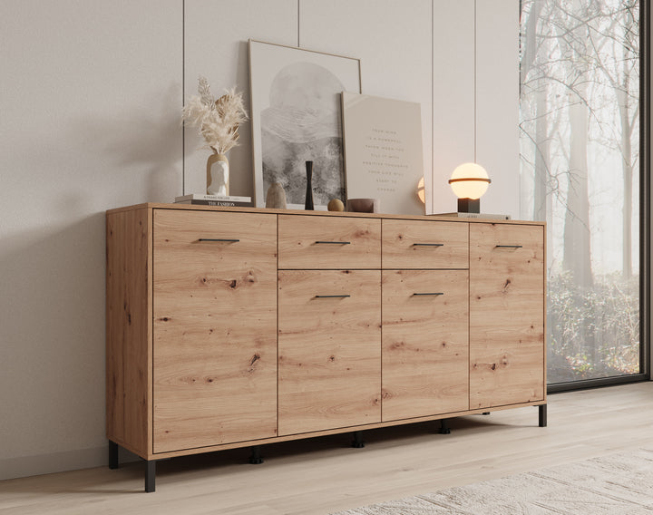 Vidor - Dressoir - Eiken - 183x40x90 cm