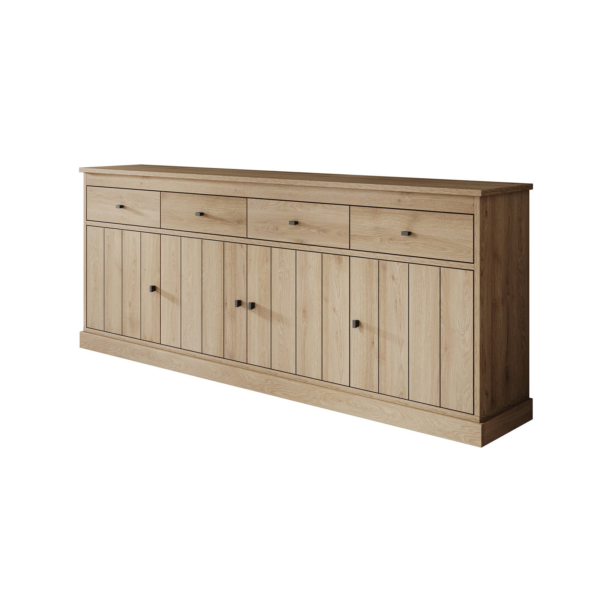 Vince - Dressoir - Eiken - 225x50x90 cm