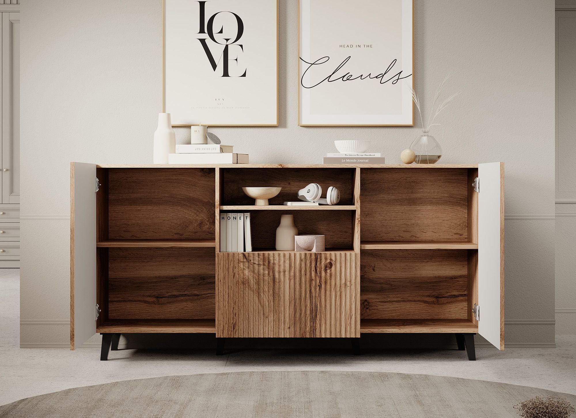 Vintar - Dressoir - Eiken - 151x42x83 cm
