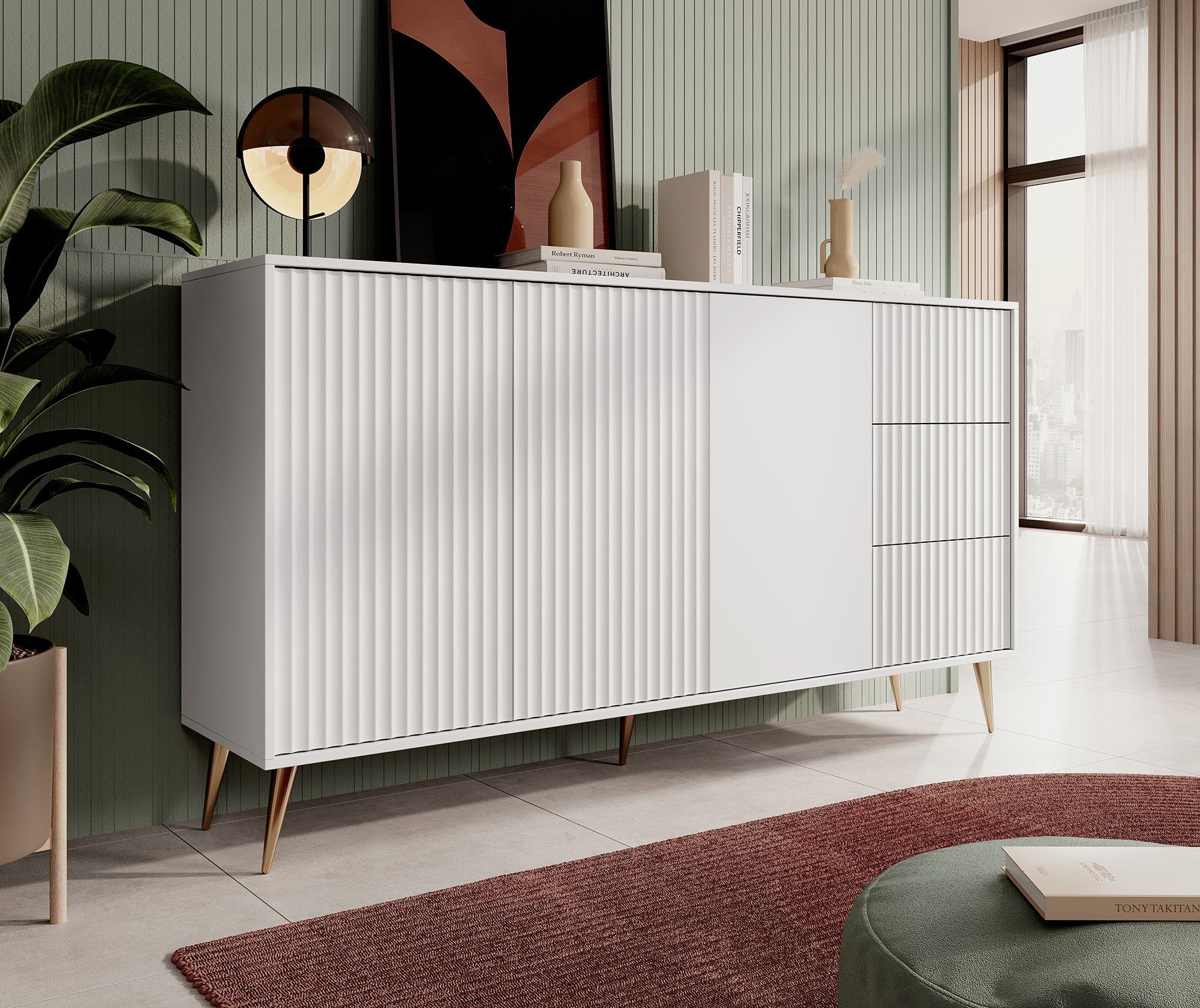 Winq - Dressoir - Wit - 179x40x98 cm