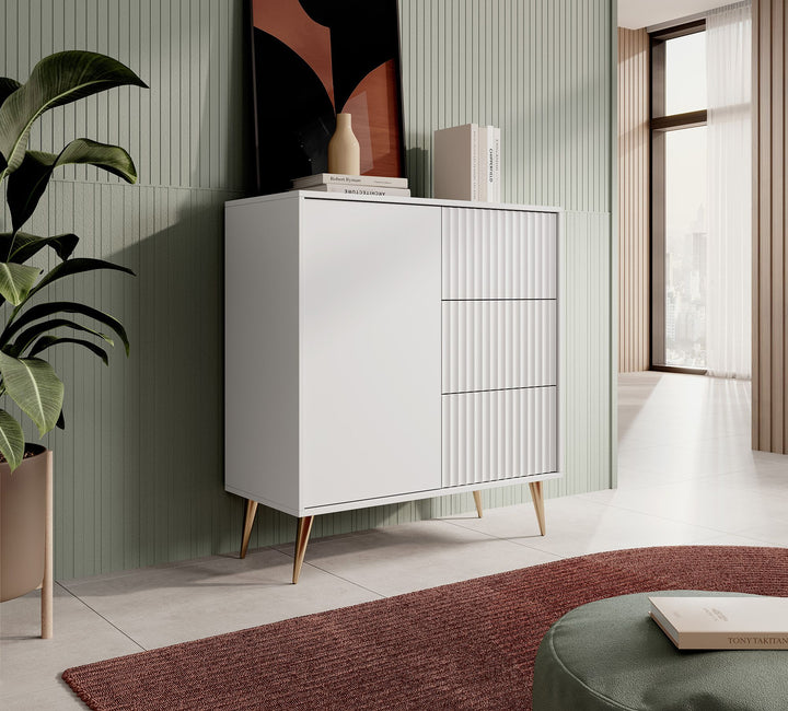 Winq - Dressoir - Wit - 90x40x98 cm