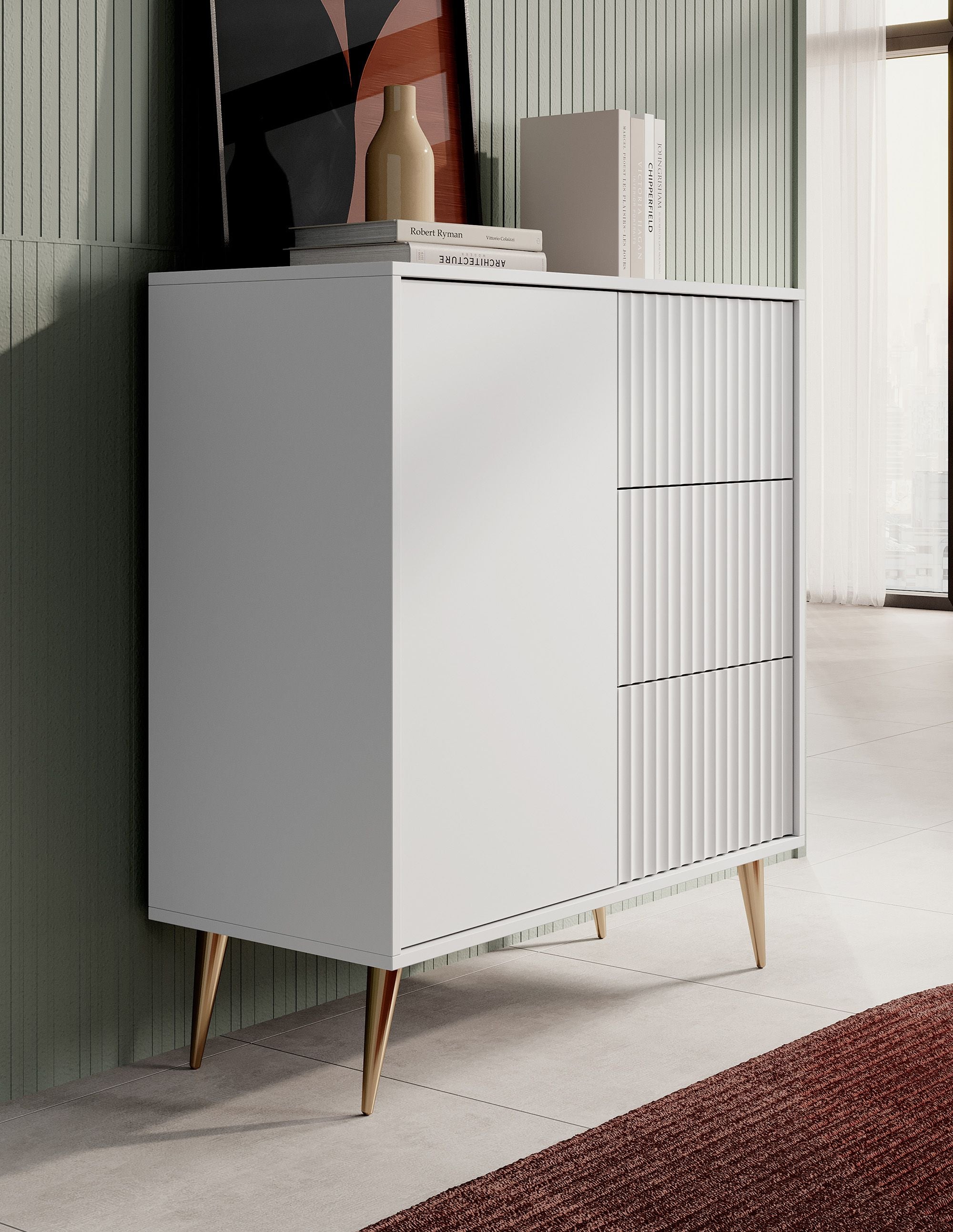 Winq - Dressoir - Wit - 90x40x98 cm