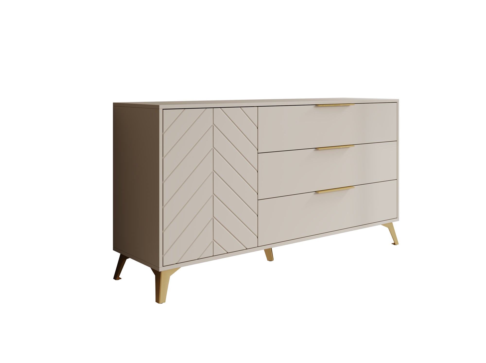 Xiano - Dressoir - Beige - 153x40x80 cm