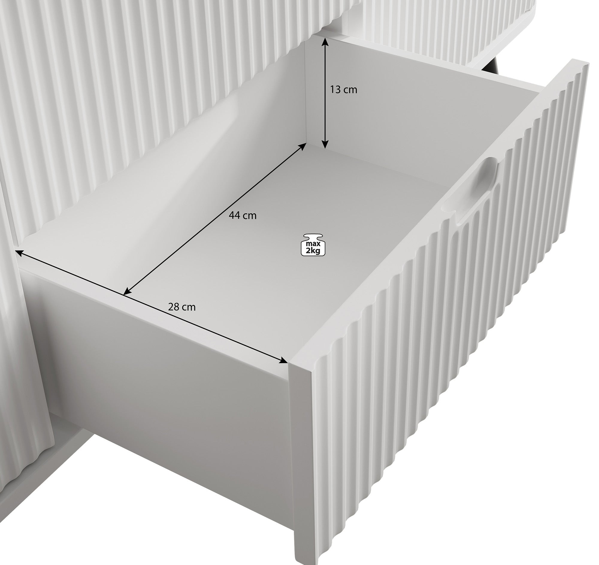 Zakari - Dressoir - Beige - 168x39x87 cm